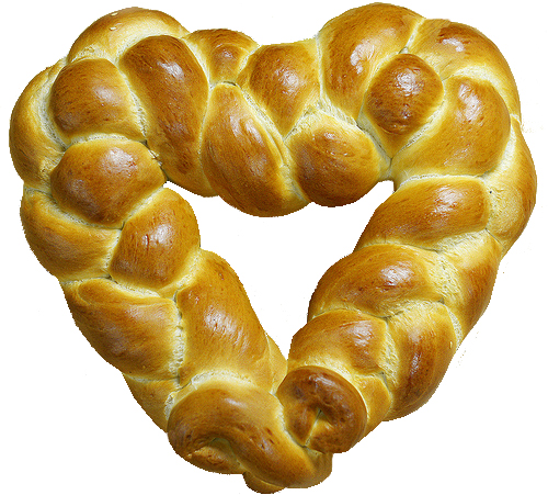 The logo for Shabbatness is a Challah-shaped heart. (Erin Davis)