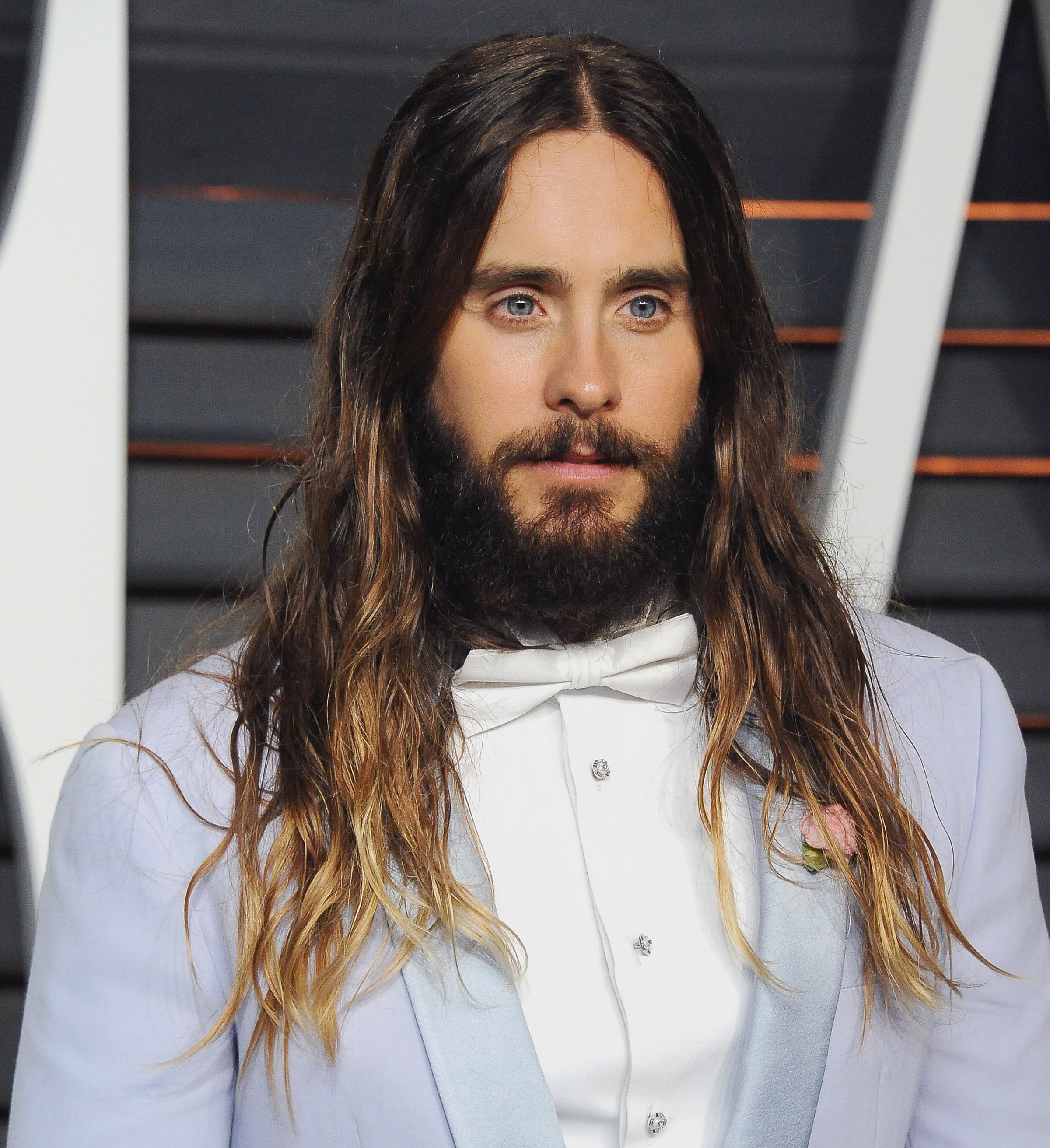 Jared Leto arrives at the 2015 Vanity Fair Oscar Party Hosted By Graydon Carter in Beverly Hills, Calif. on Feb. 22, 2015.