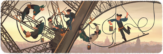 <strong>March 31, 2015</strong> Honoring the 126th anniversary of the public opening of the<a href="http://time.com/3764708/eiffel-tower-open-public-1889-google-doodle/" target="_blank"> Eiffel Tower.</a> (Google)