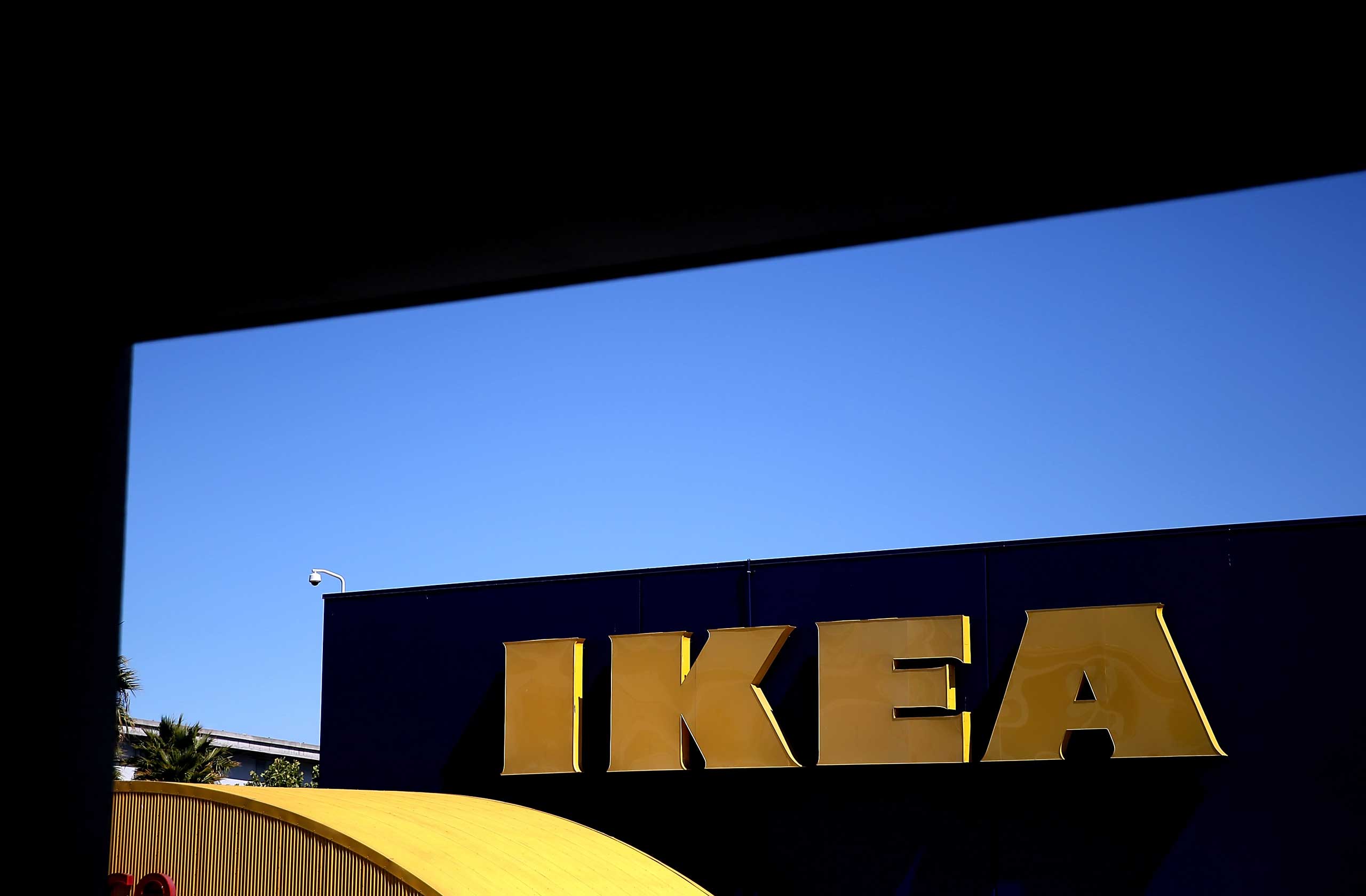 A sign is posted on the exterior of an IKEA store on June 26, 2014 in Emeryville, Calif. (Justin Sullivan—Getty Images)