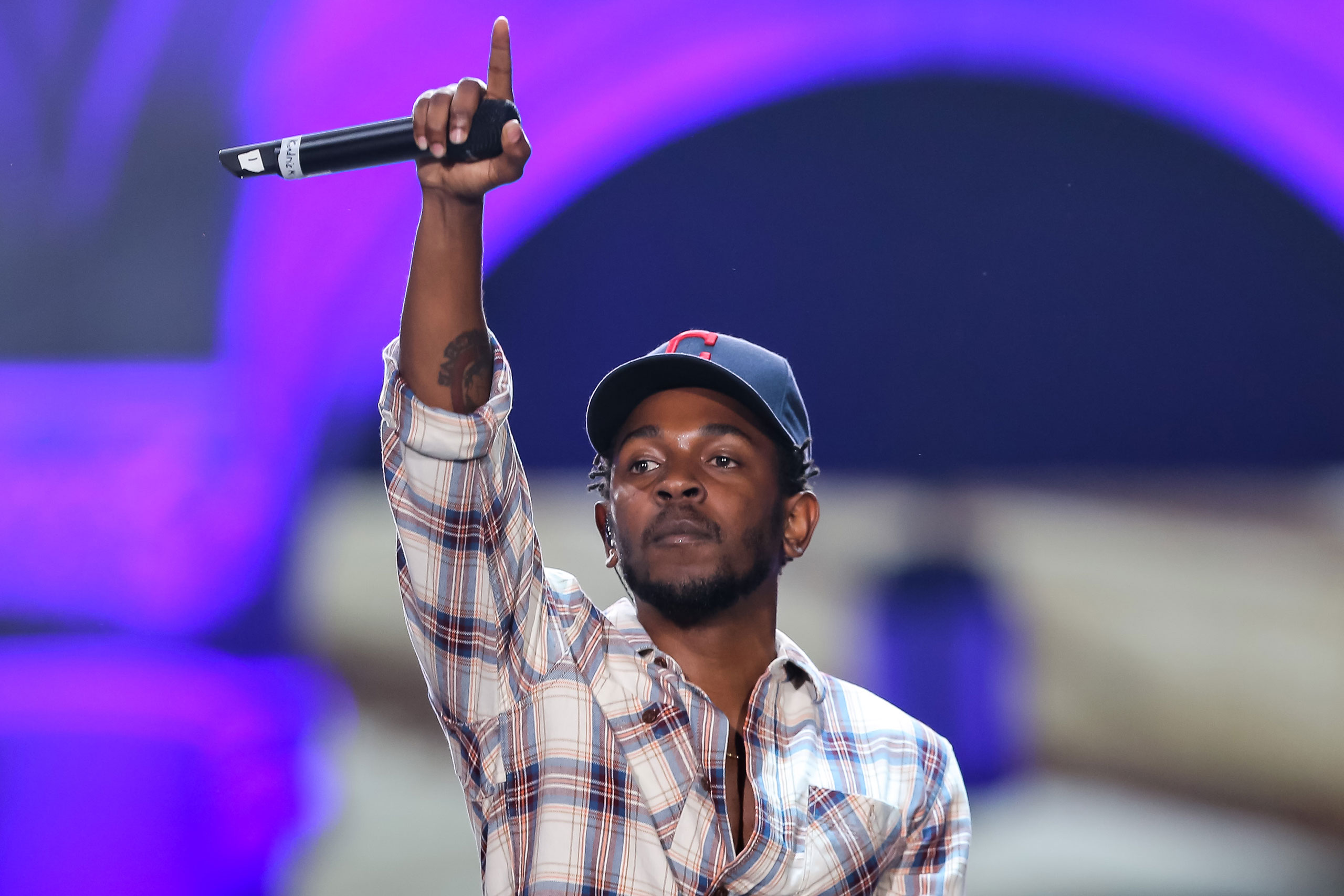 Rapper Kendrick Lamar performs during Day 1 of the Budweiser Made in America festival at Los Angeles Grand Park on Aug. 30, 2014 in Los Angeles. (Chelsea Lauren—WireImage/Getty Images)