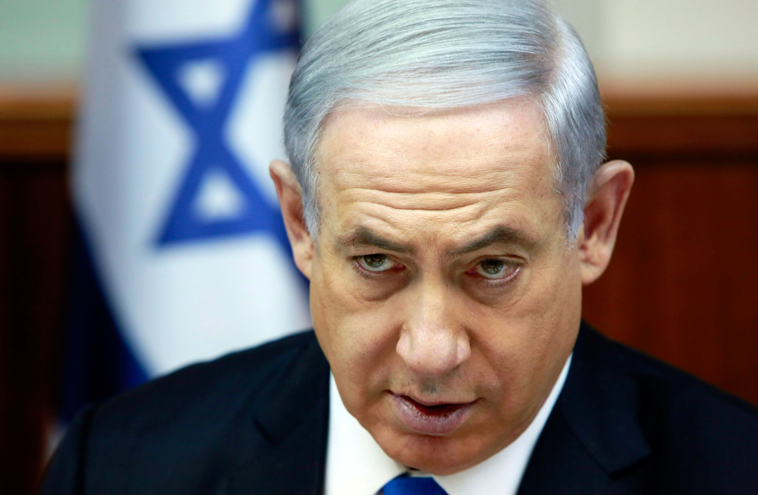 Israel's Prime Minister Netanyahu attends cabinet meeting in Jerusalem