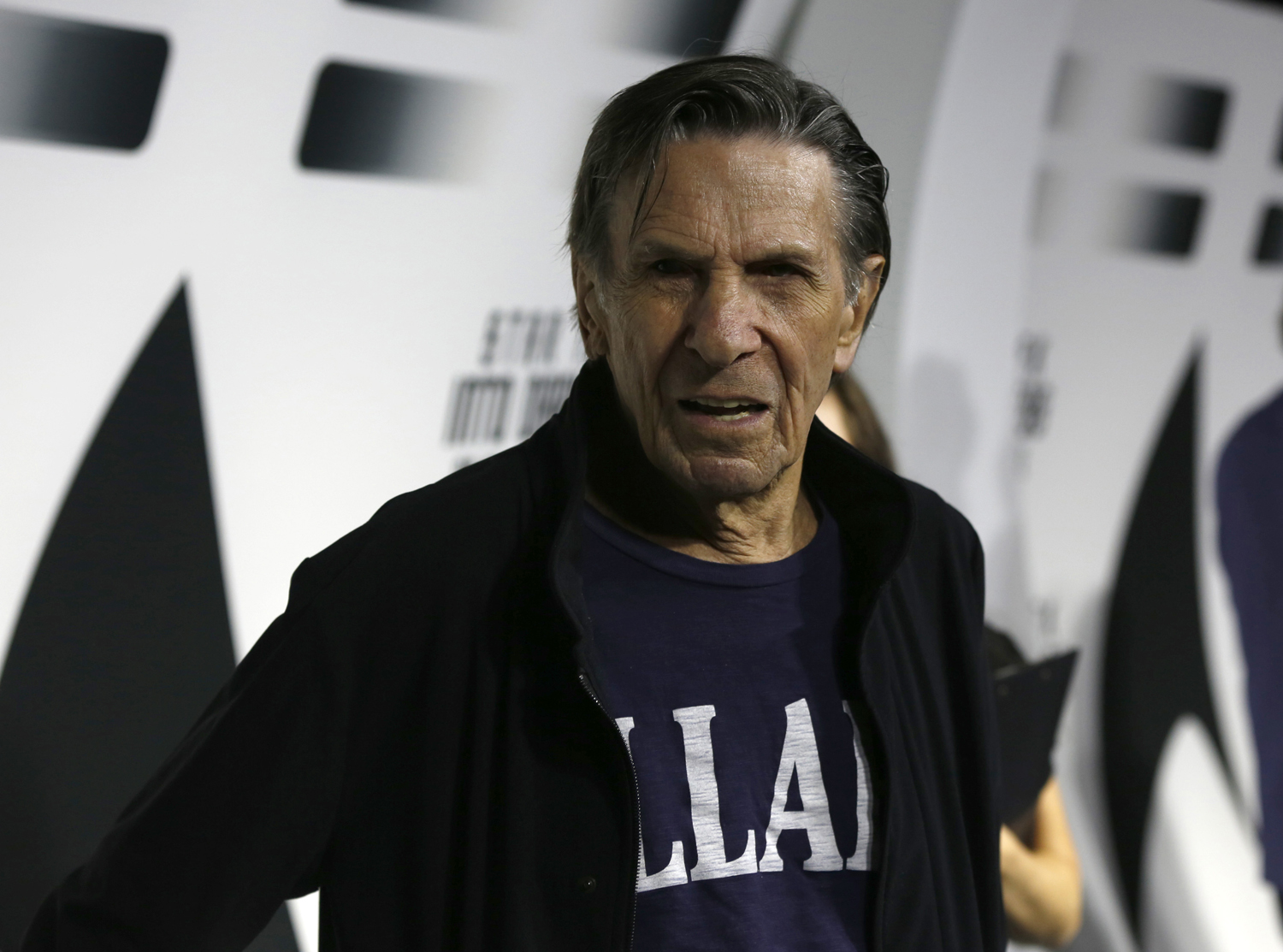 Nimoy poses at the party for the release of the Blu-Ray DVD of "Star Trek Into Darkness" at the California Science Center in Los Angeles