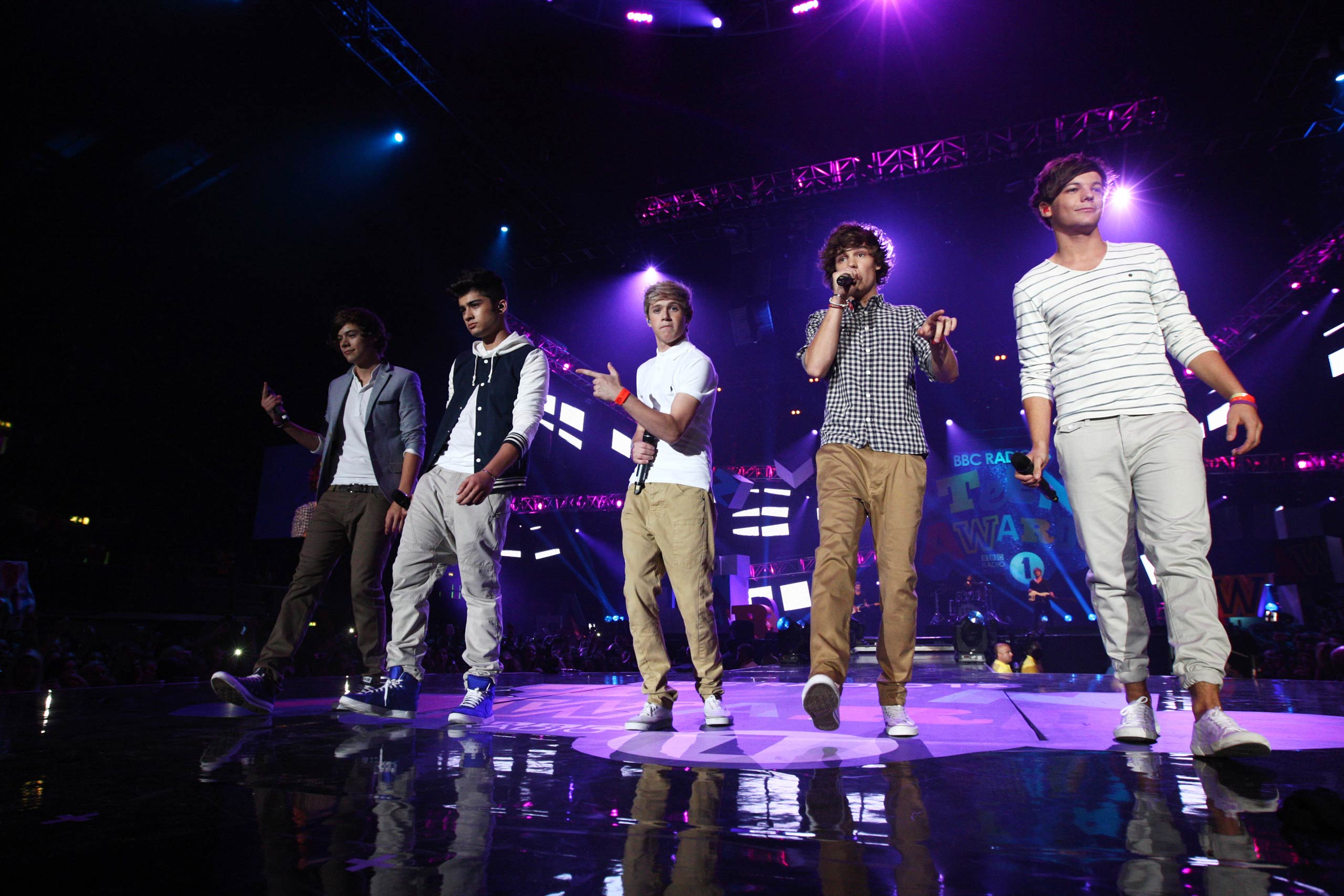 One Direction perform at the BBC Teen Awards at Wembley arena in London, United Kingdom in 2011.