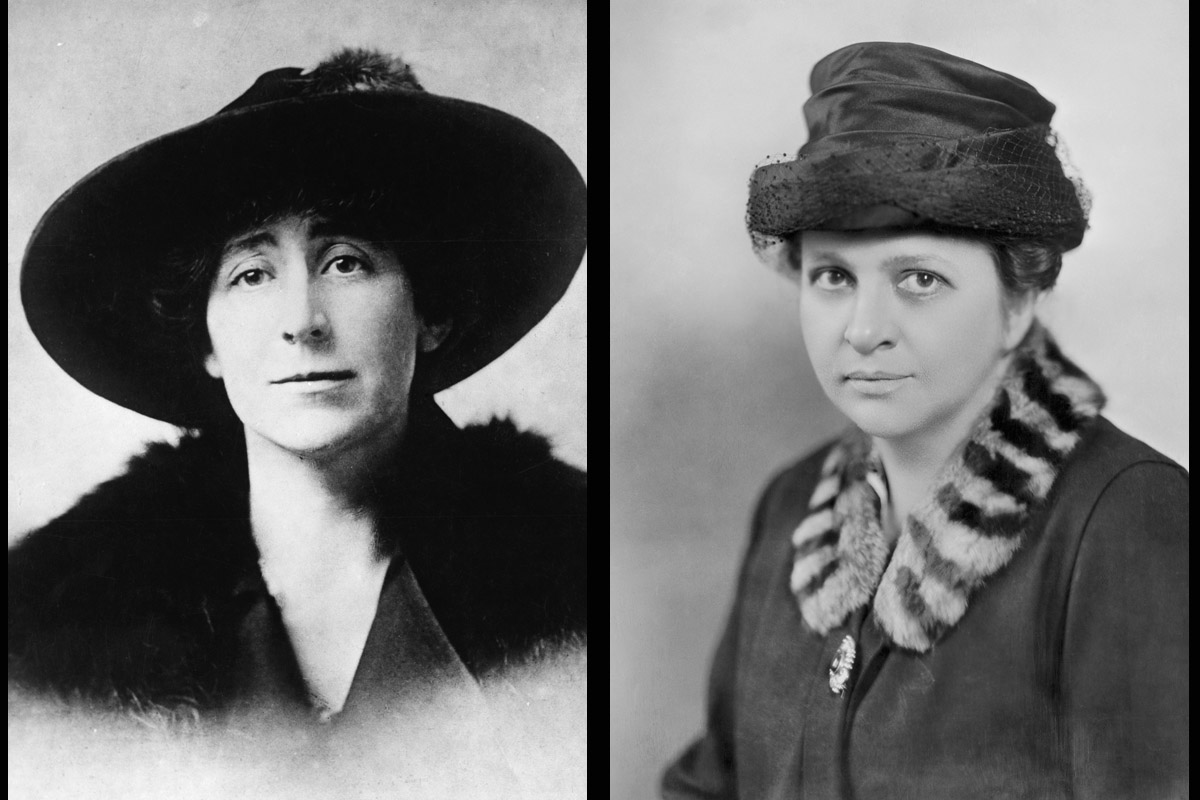 Jeannette Rankin pictured in 1916 (L) and Frances Perkins in 1928 (R) (FPG / Getty Images (L) and Gamma-Keystone / Getty Images (R))