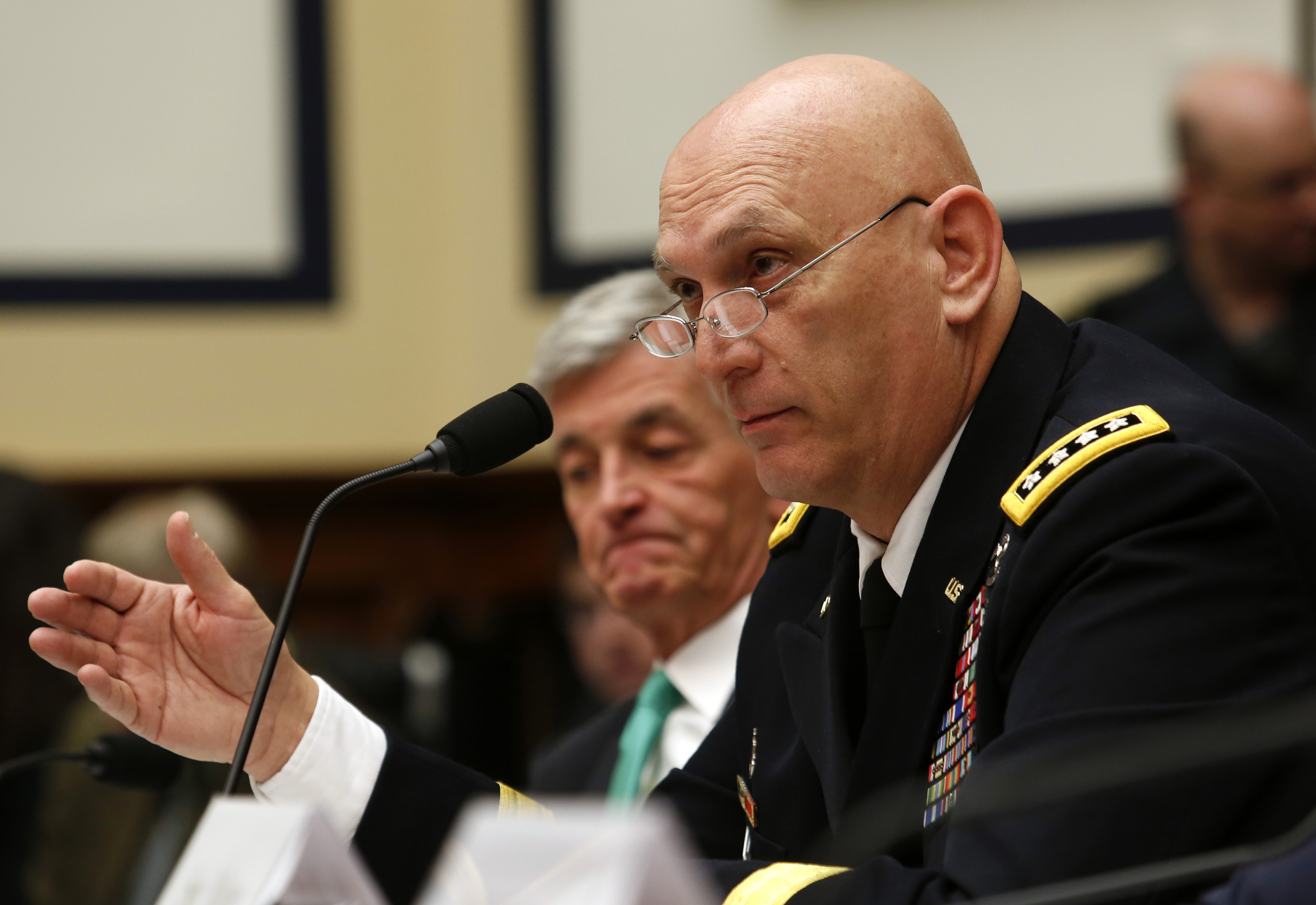 General Raymond Odierno, the Army's chief of staff, testifies before the House Armed Services Committee on Tuesday. (Yuri Gripas / REUTERS)