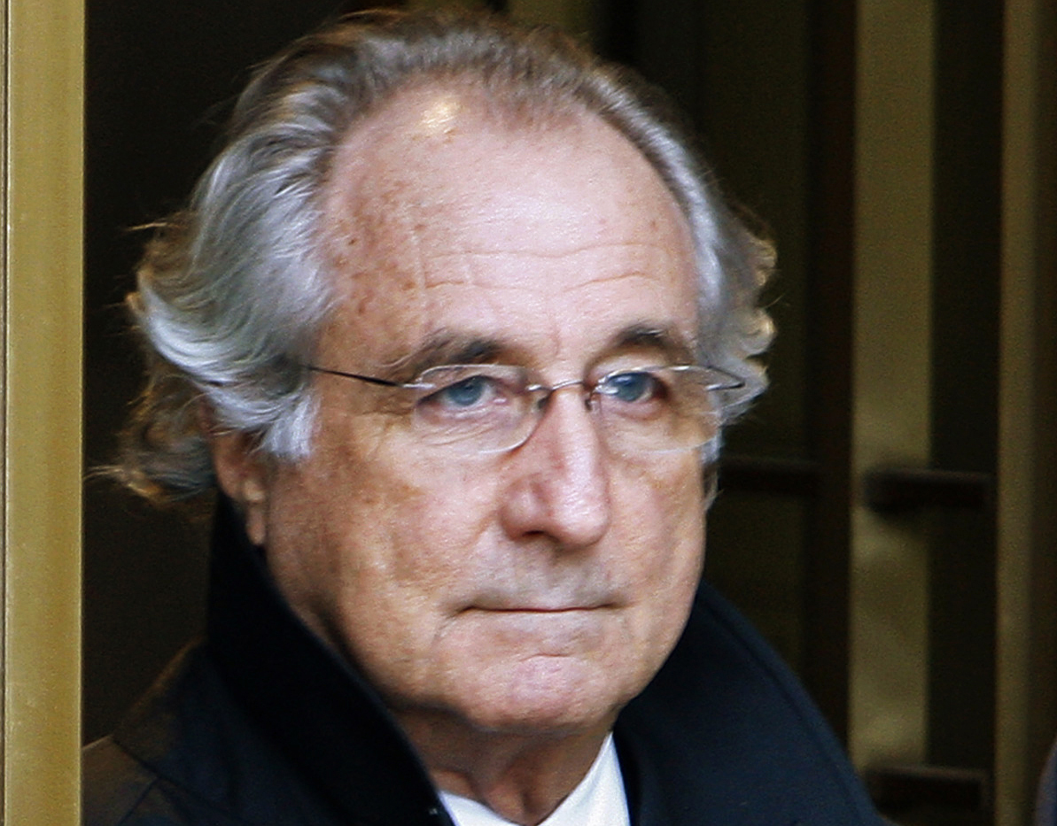 Bernard Madoff exits the Manhattan federal court house in New York in this Jan. 14, 2009, file photo (Brendan McDermid—Reuters)