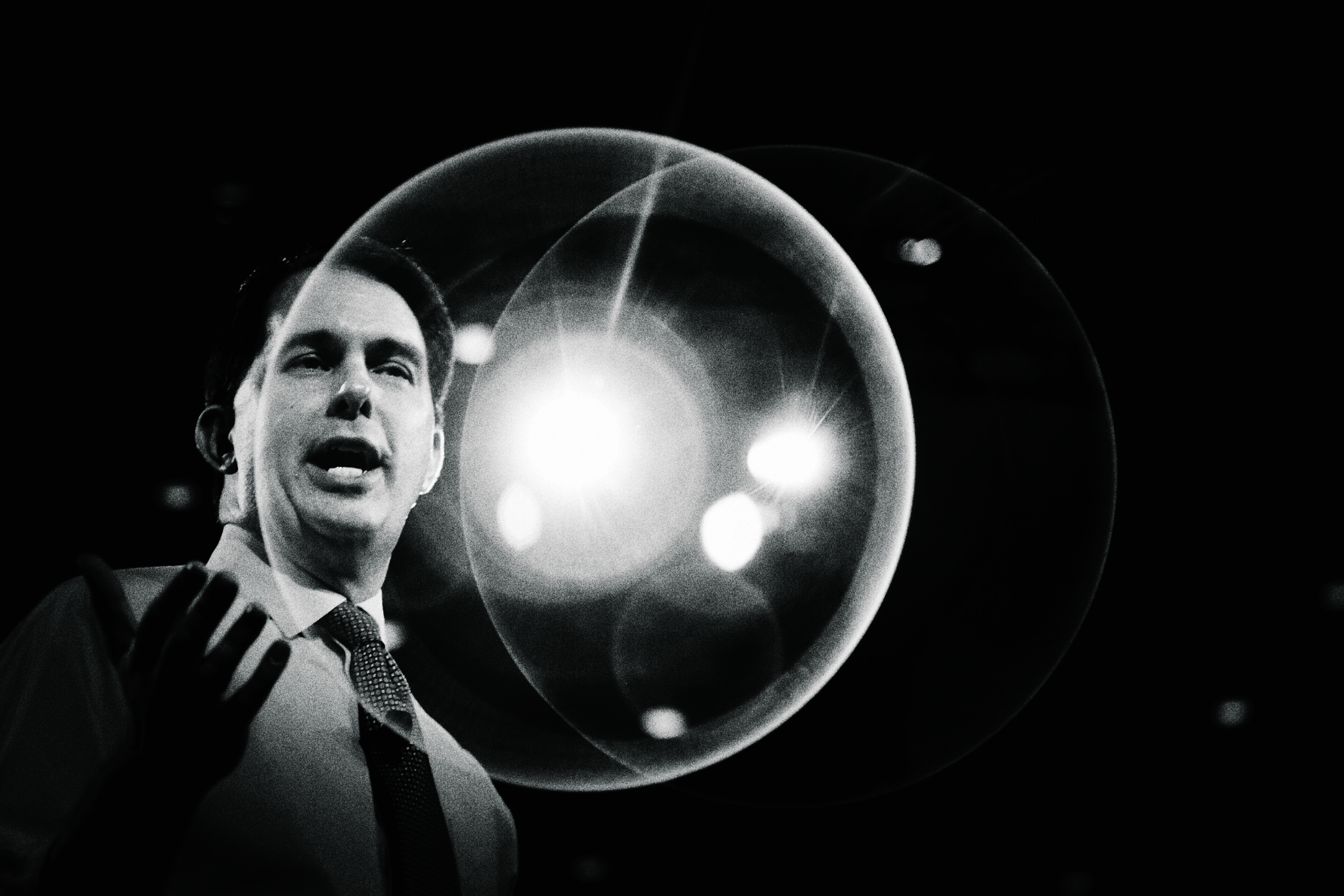 Walker charms crowds at the Conservative Political Action Conference in February. (Mark Peterson—Redux for TIME)