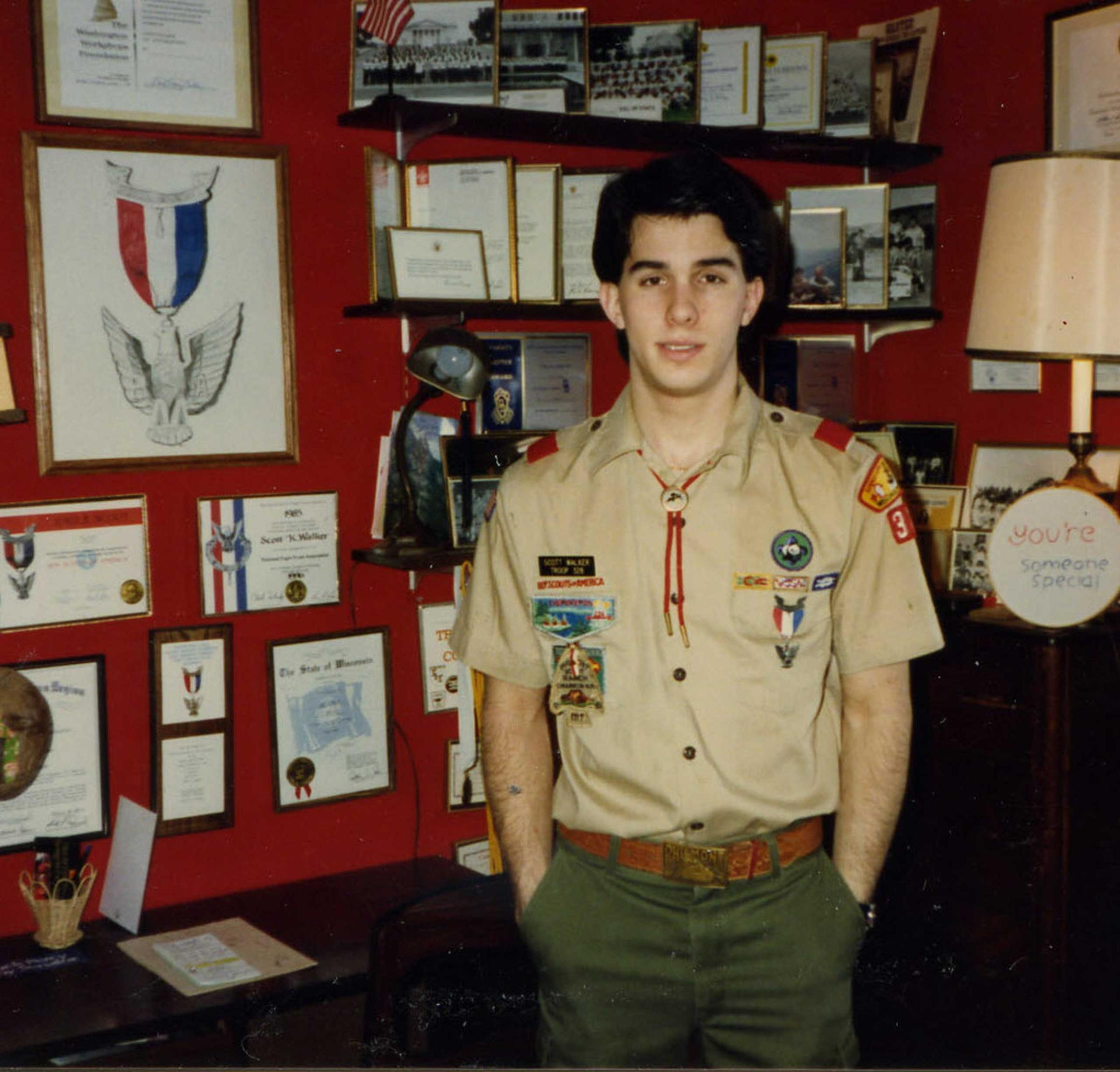 Scott Walker an in Eagle Scout in 1986.