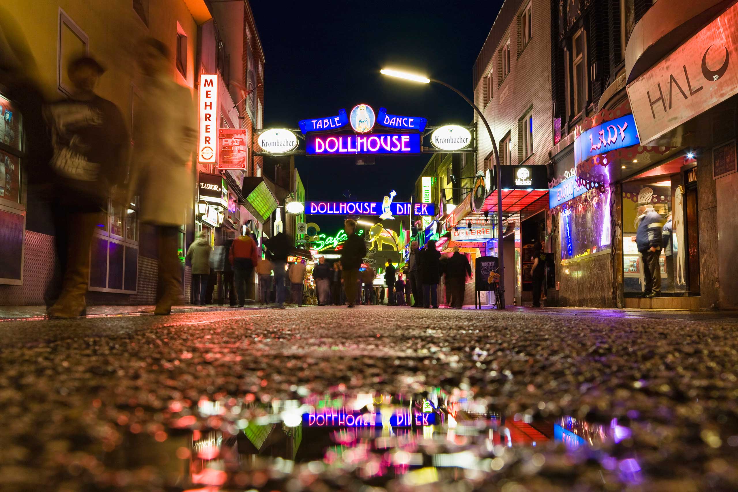 A red light district in Hamburg, Germany. (Getty Images)