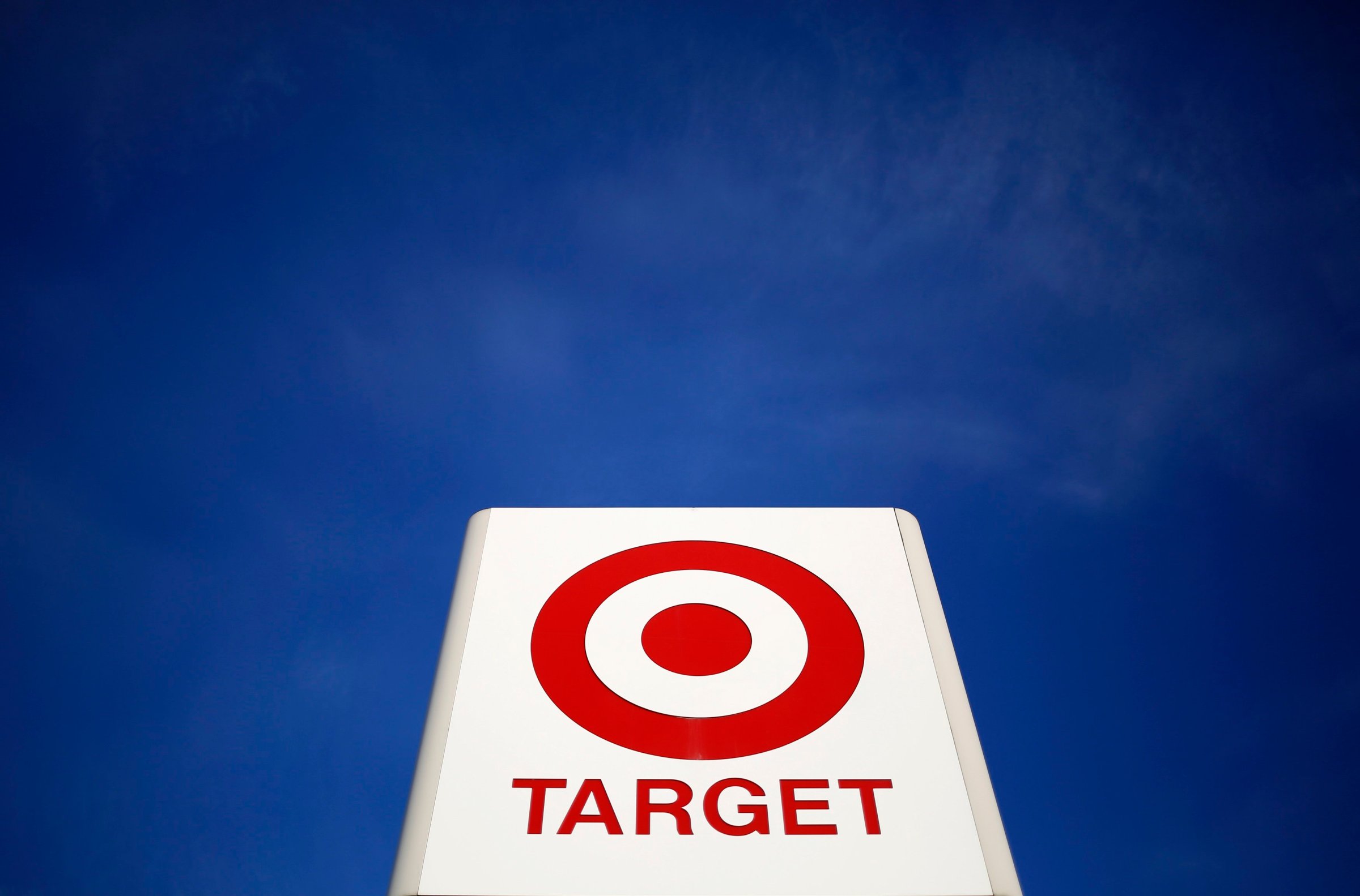 A sign for a Target store is seen in the Chicago suburb of Evanston, Illinois on Feb. 10, 2015.