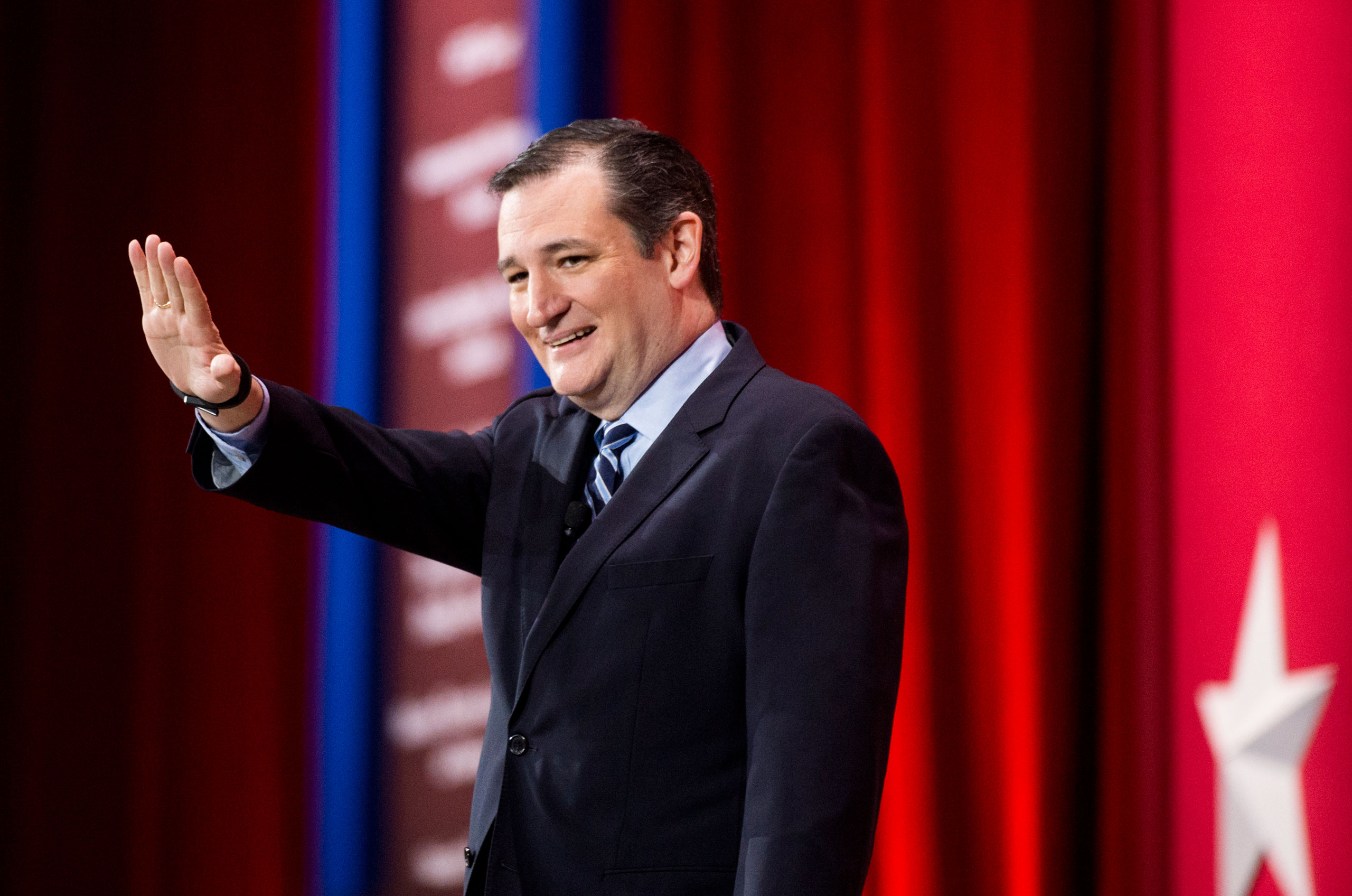 Sen. Ted Cruz, R-Texas, speaks at CPAC in National Harbor, Md., on Feb. 26, 2015. (Bill Clark—AP)