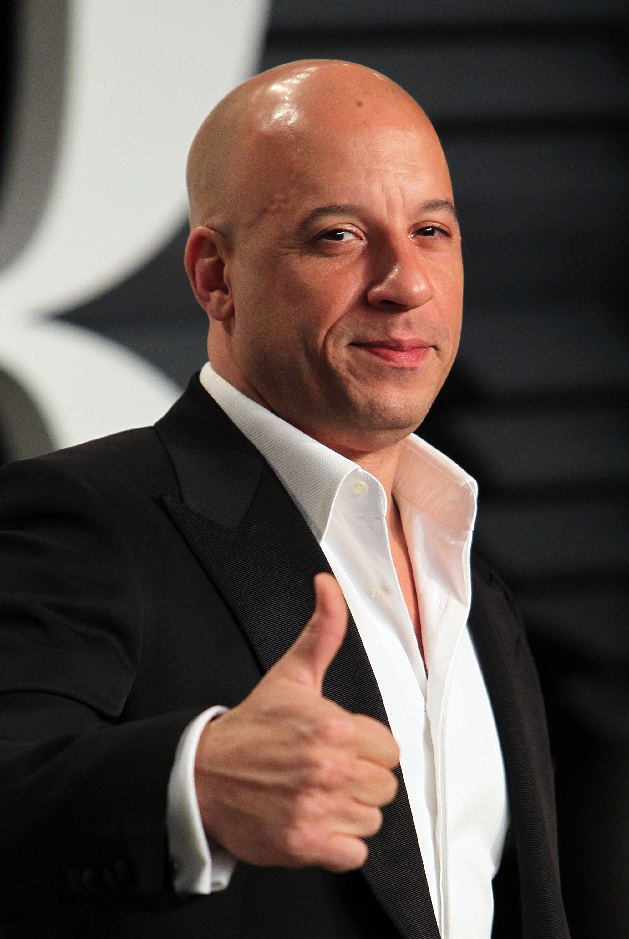 Actor Vin Diesel attends the 2015 Vanity Fair Oscar Party hosted by Graydon Carter at the Wallis Annenberg Center for the Performing Arts on Feb. 22, 2015 in Beverly Hills. (David Livingston—Getty Images)