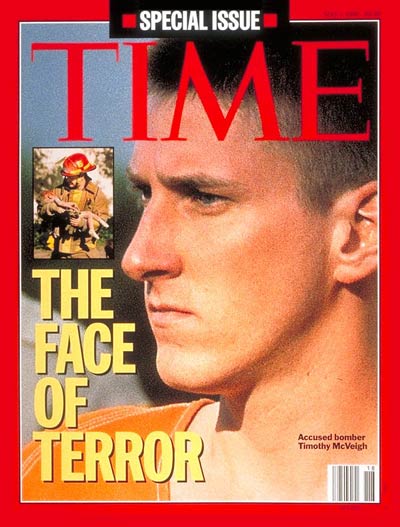 Timothy McVeigh on the May 1, 1995, cover of TIME (Cover Credit: RALF-FINN HESTOFT)