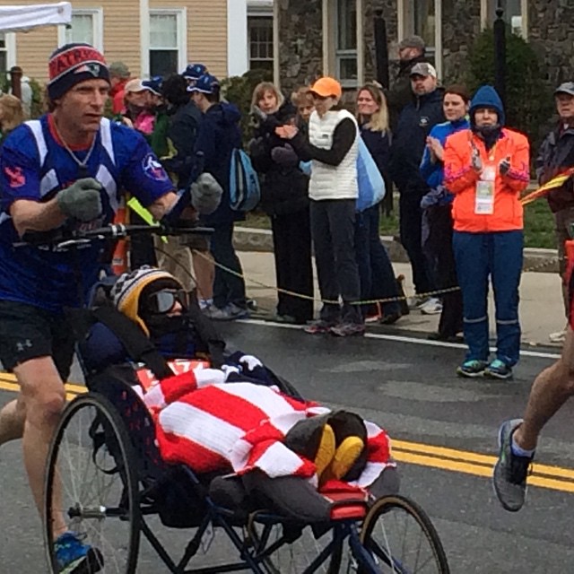 Julie posted this image for  Team Hoyt!!! #bostonmarathon #Bostonstrong