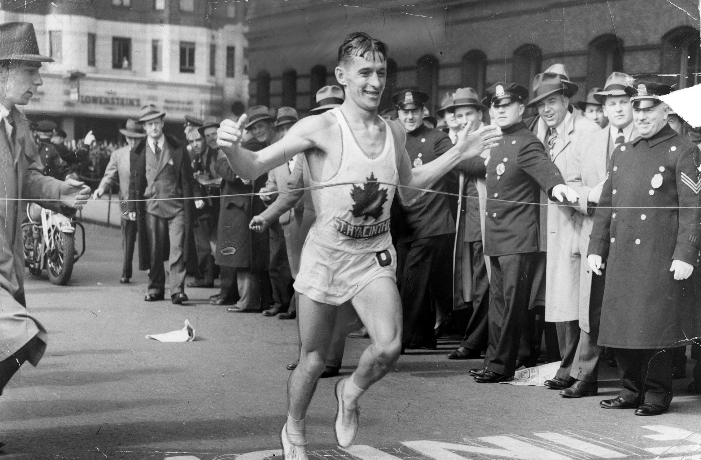 Gerard B. Cote, winner of the Boston Marathon in 1940.