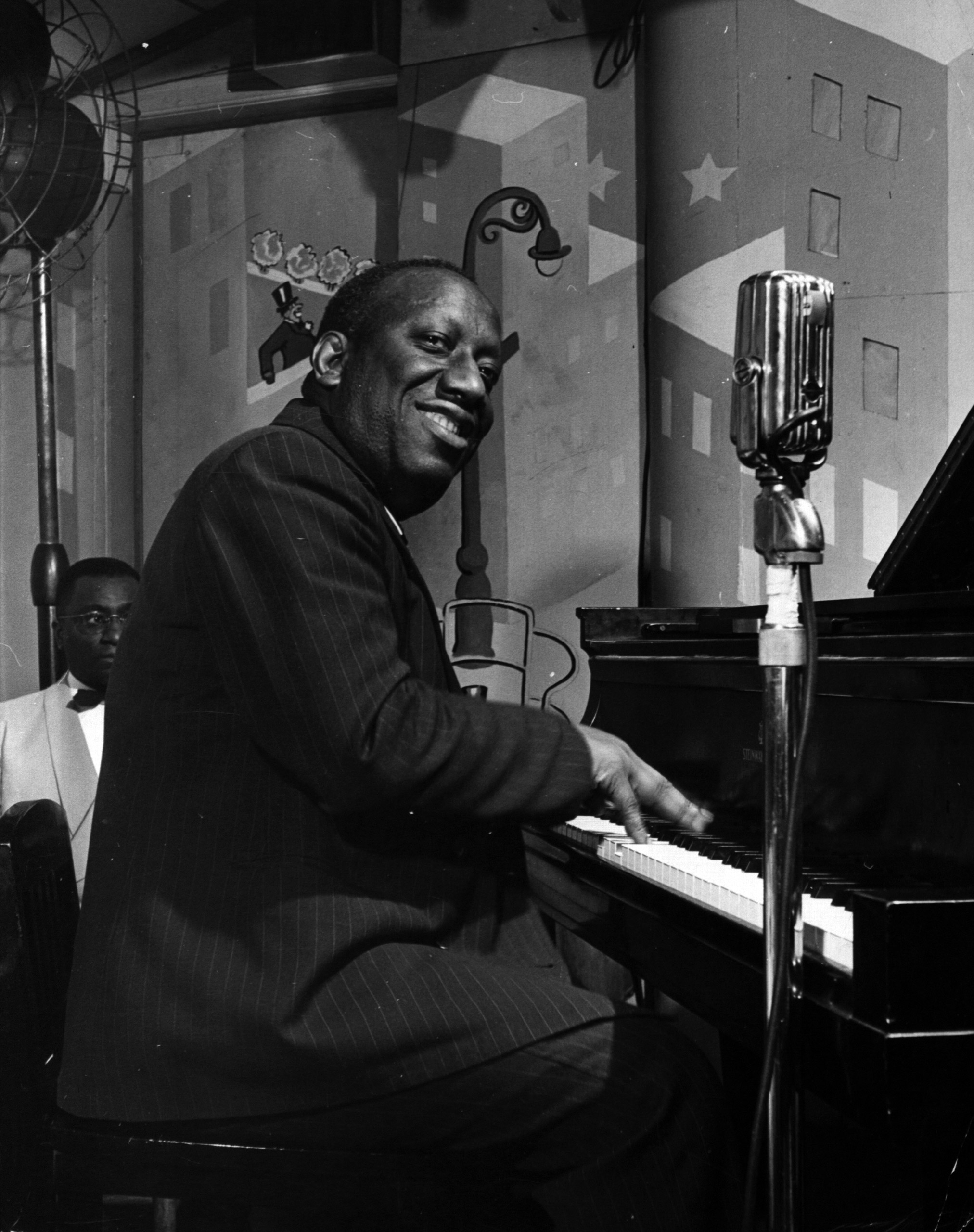 James P. "Jimmy" Johnson at the piano, New Orleans 1944.