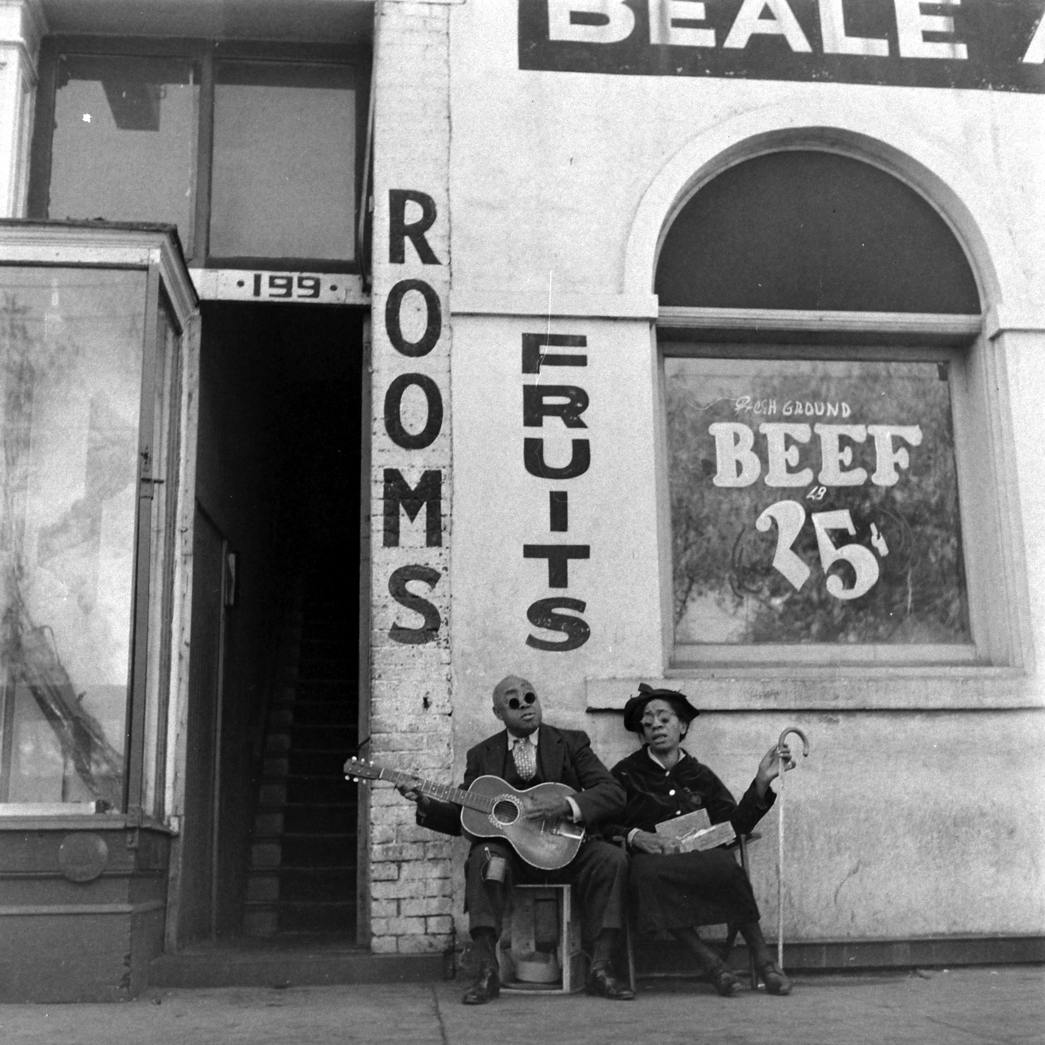 New Orleans street scene, 1944.