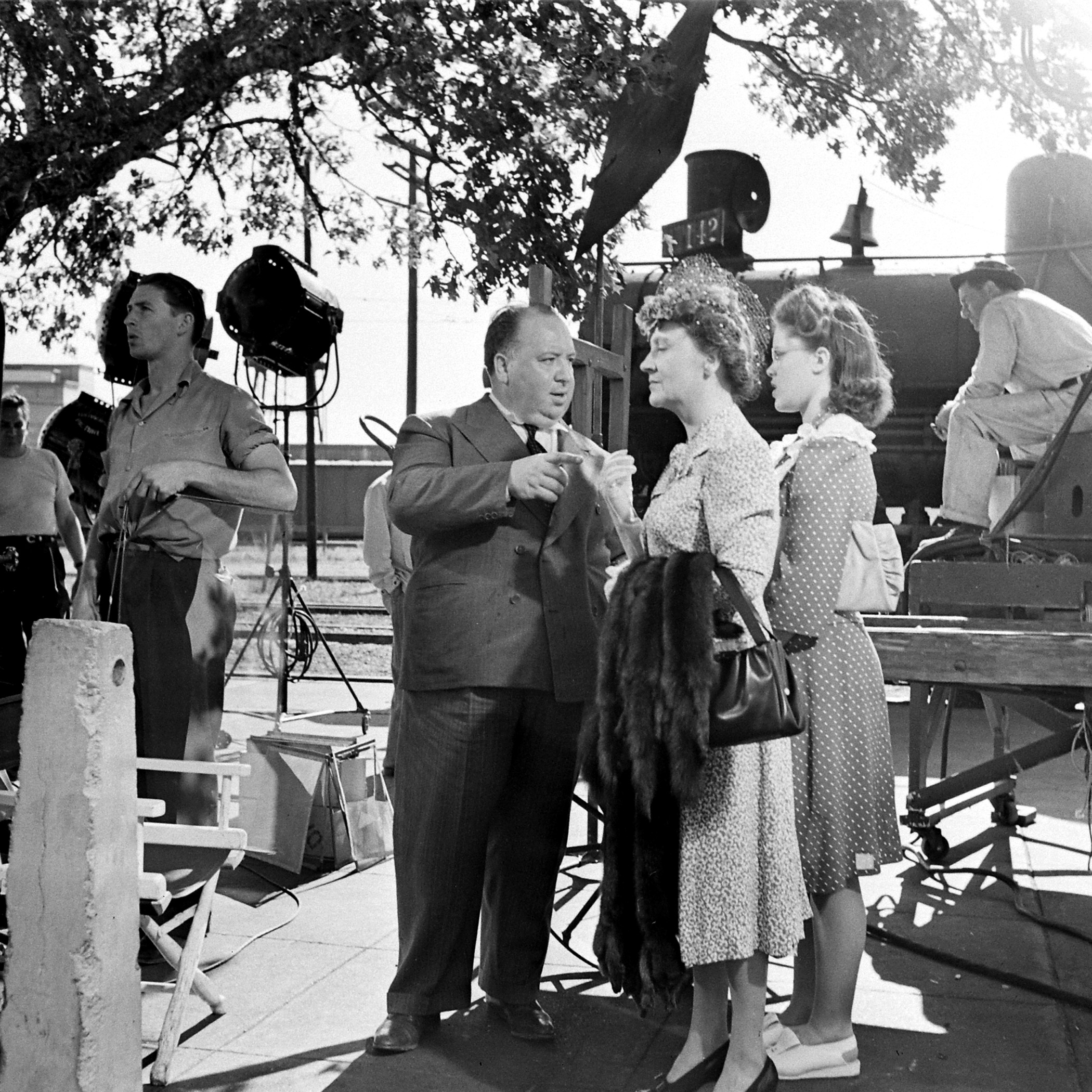 Alfred Hitchcock directing Shadow of a Doubt in 1942