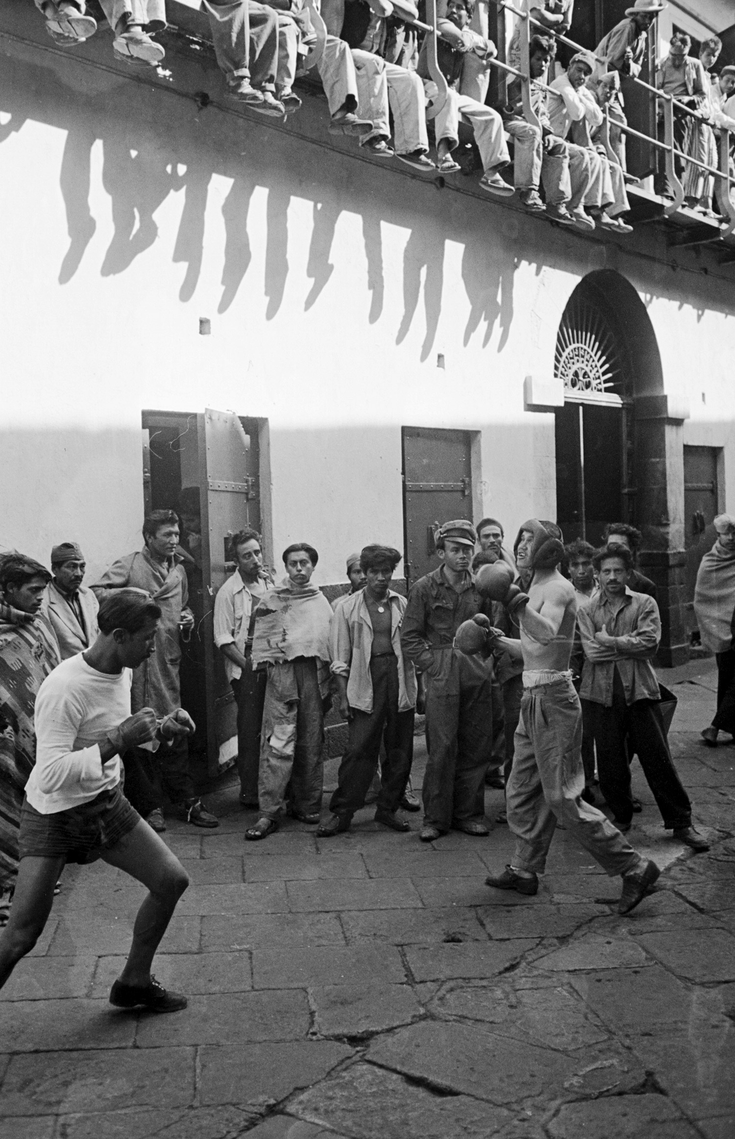 Inside the Black Palace prison in Mexico, 1950.