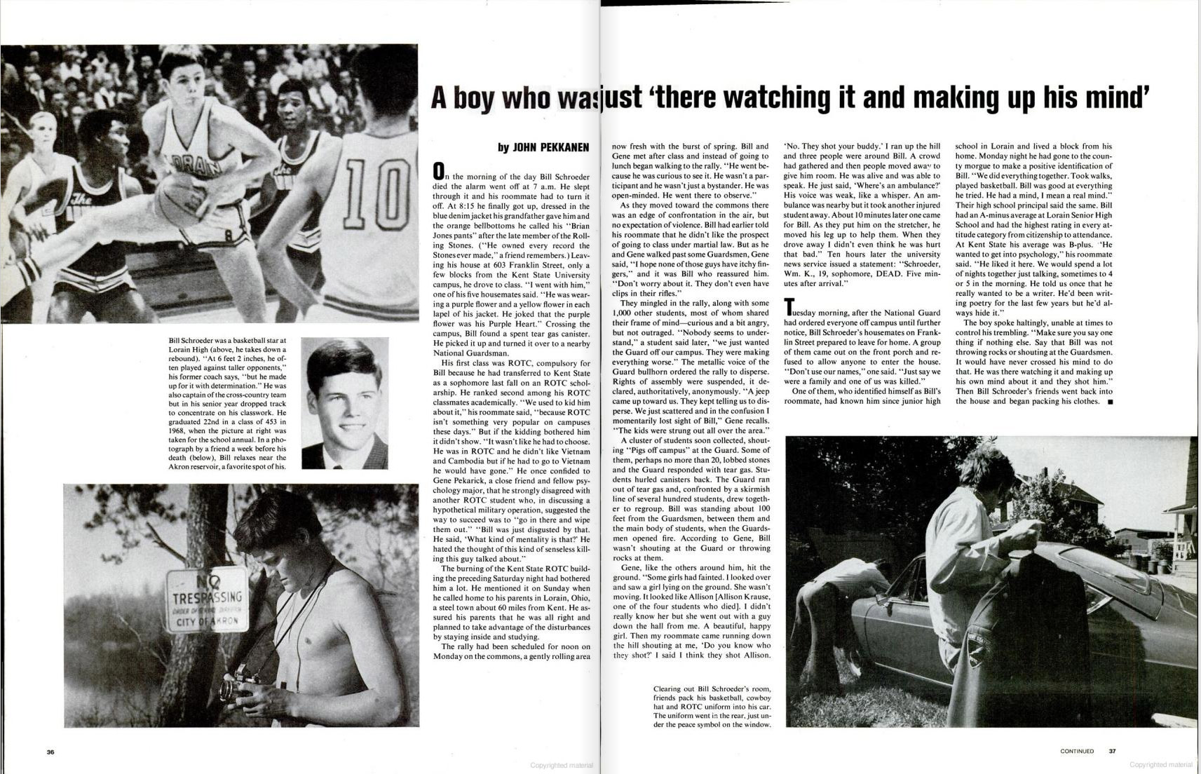 LIFE magazine coverage of Kent State in May 1970.