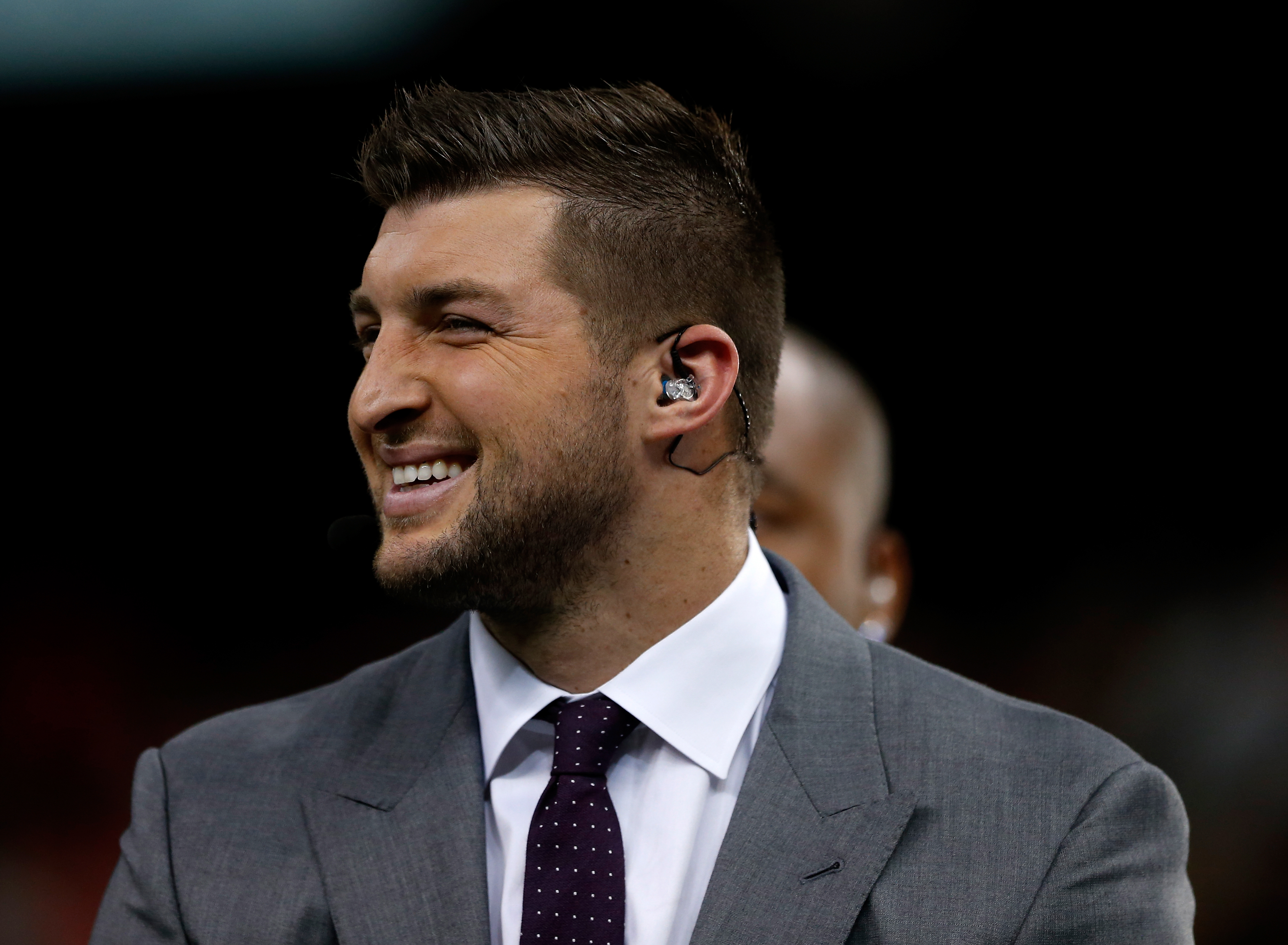 Tim Tebow walks onto the field during the All State Sugar Bowl at the Mercedes-Benz Superdome on January 1, 2015 in New Orleans, Louisiana. (Sean Gardner&amp;mdash;Getty Images)