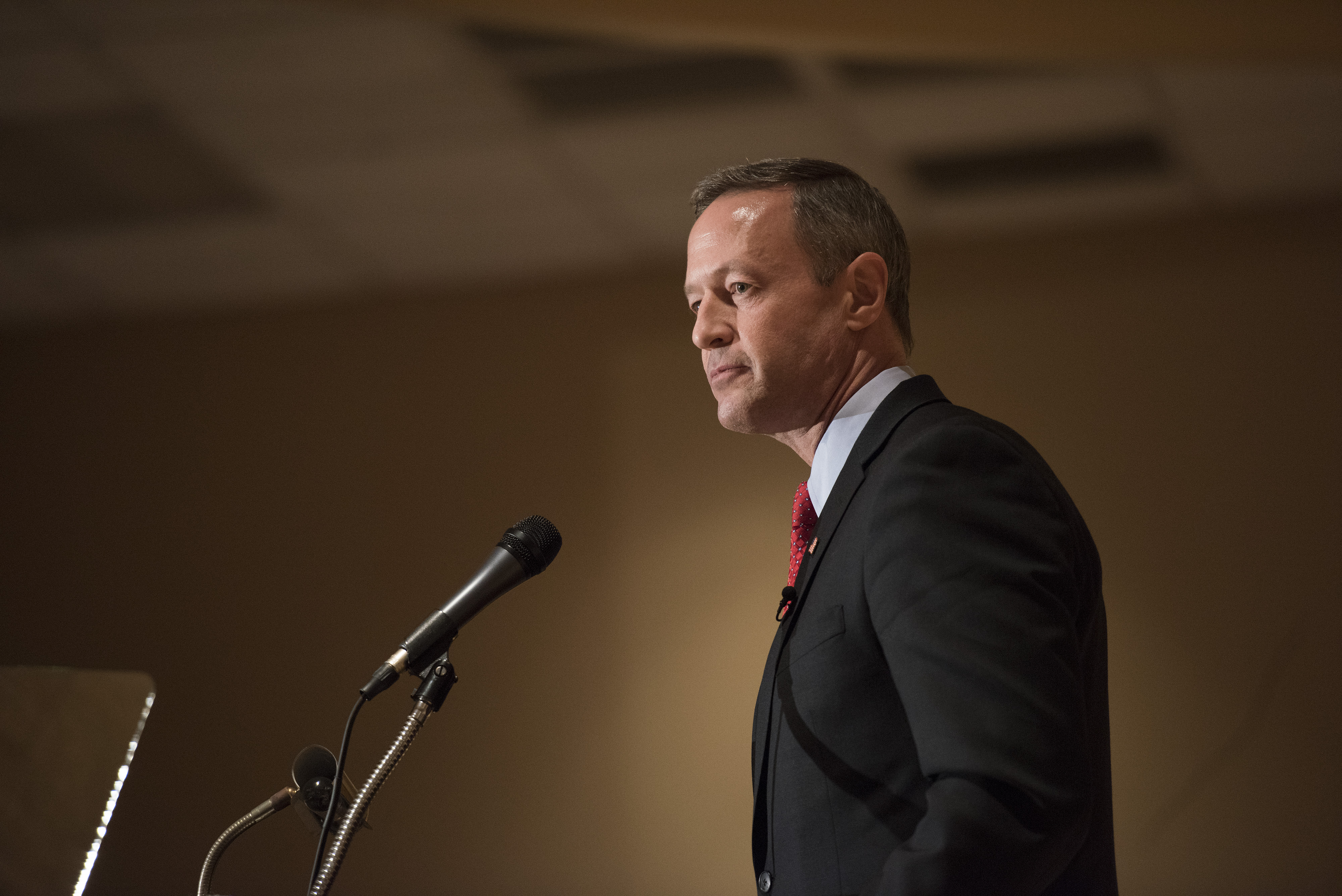 Martin O'Malley, former governor of Maryland and potential Democratic presidential candidate, during the Scott County Democratic Party dinner in Davenport, Iowa, U.S., on Friday, March 20, 2015. (Bloomberg&amp;mdash;Bloomberg via Getty Images)