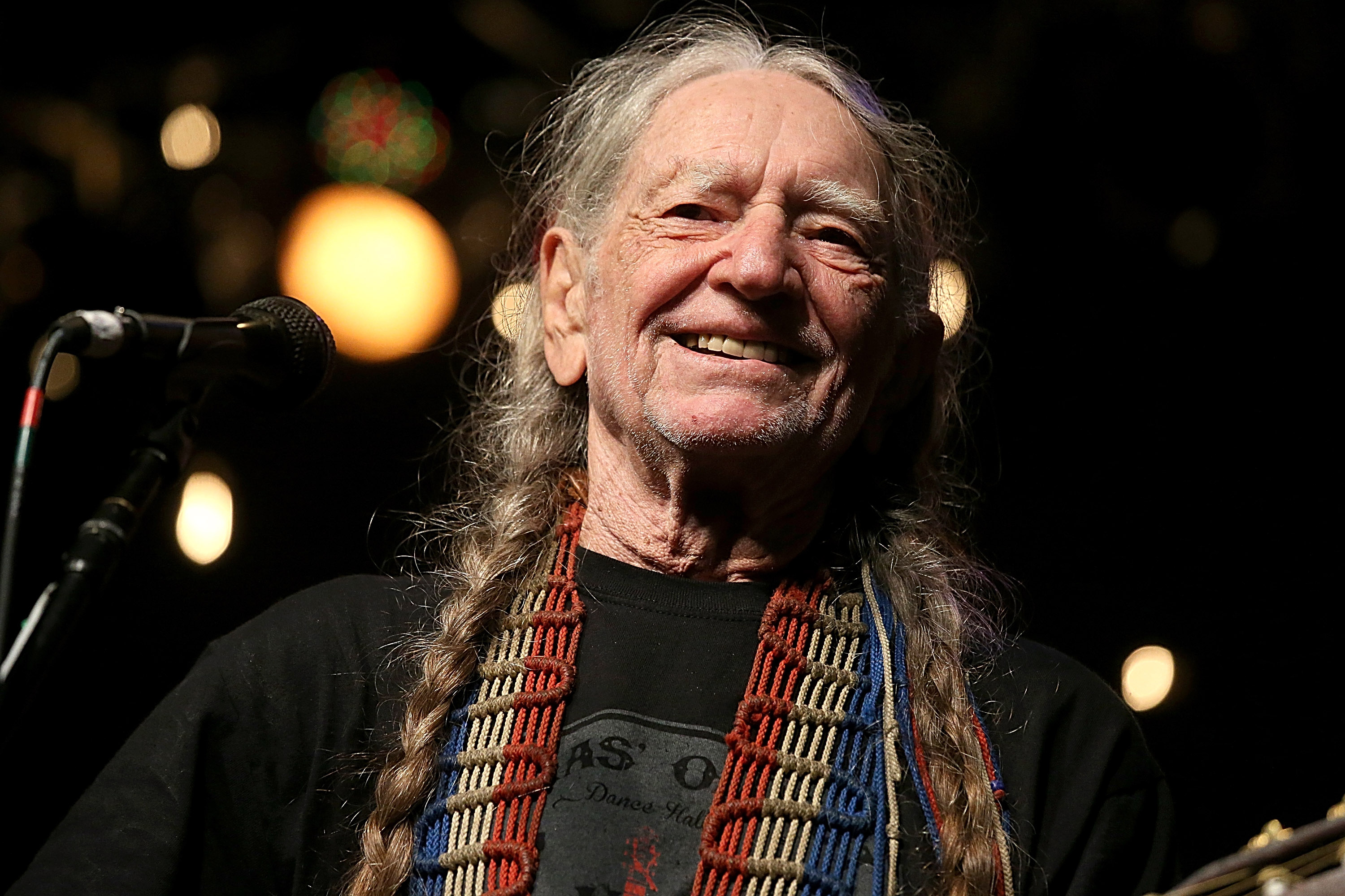 Willie Nelson performs in concert during the Heartbreaker Banquet on March 19, 2015 in Luck, Texas (Gary Miller—Getty Images)