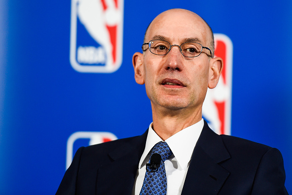 NBA Commissioner Adam Silver during a press conference in New York City on April 13, 2015. (Alex Goodlett—Getty Images)