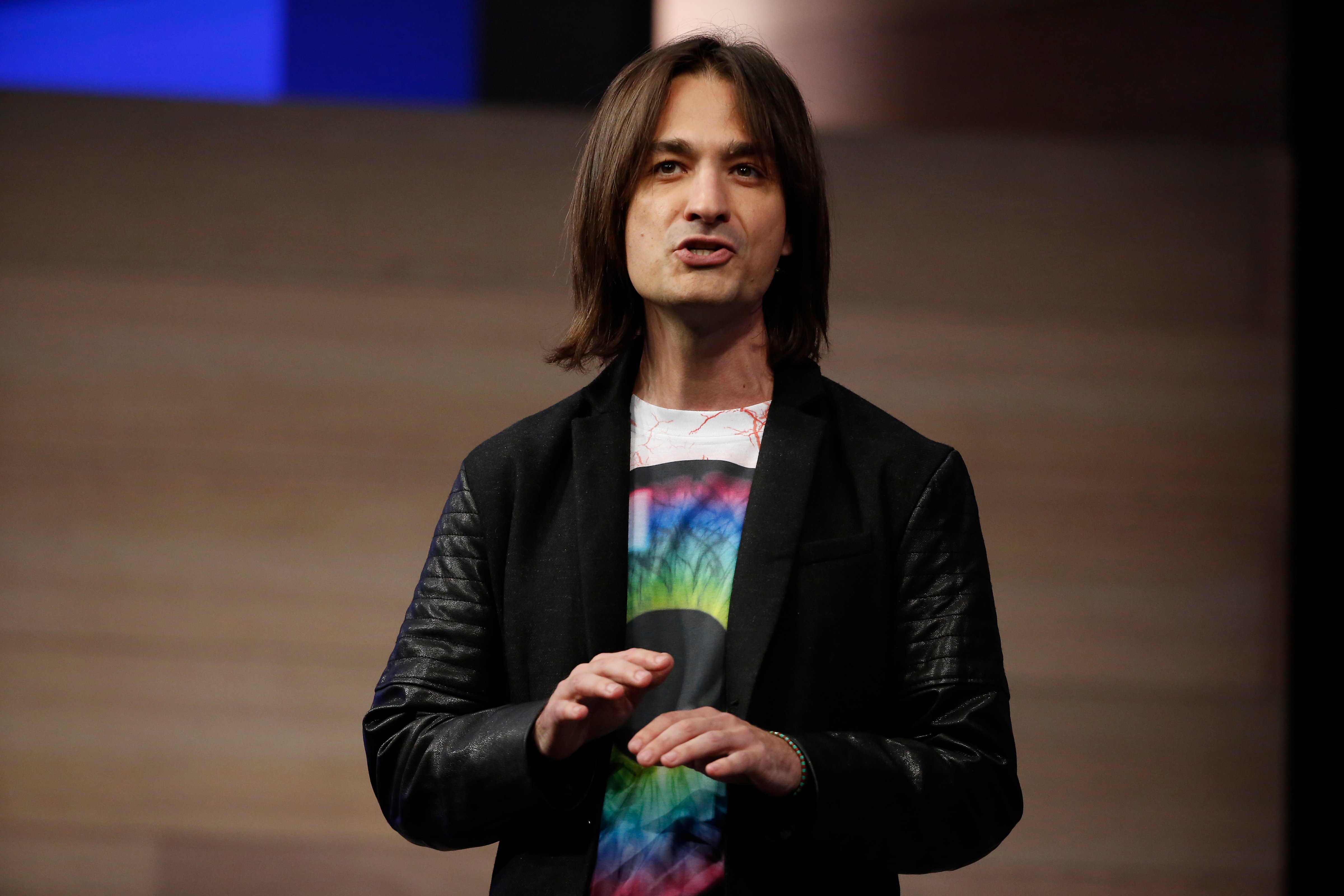 Alex Kipman, technical fellow, operating system group at Microsoft, speaks on stage during the 2015 Microsoft Build Conference on April 29, 2015 at Moscone Center in San Francisco, California. (Stephen Lam—Getty Images)