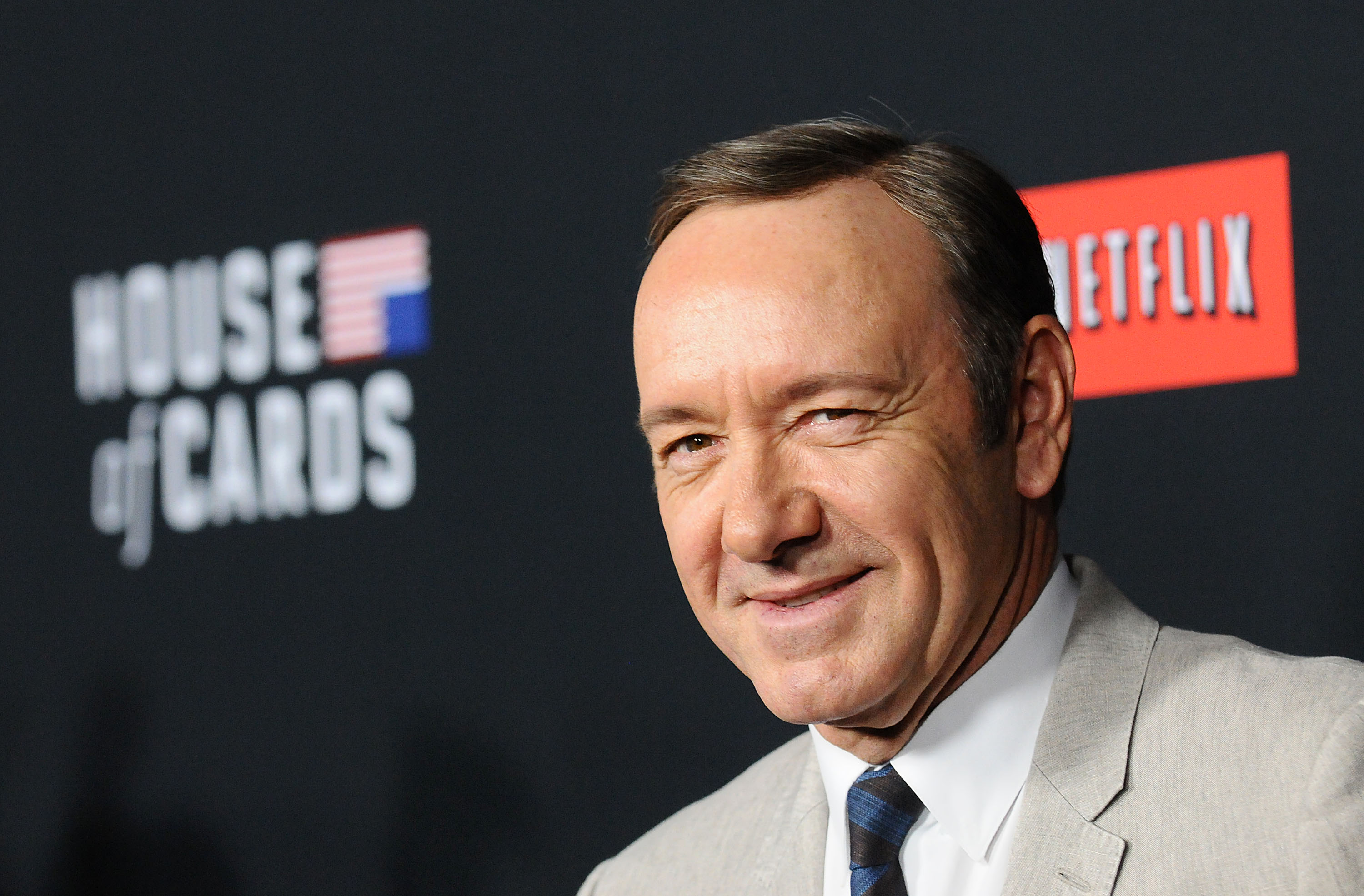 Actor Kevin Spacey attends a screening of "House Of Cards" at Directors Guild Of America on February 13, 2014 in Los Angeles, California. (Jason LaVeris&mdash;FilmMagic)
