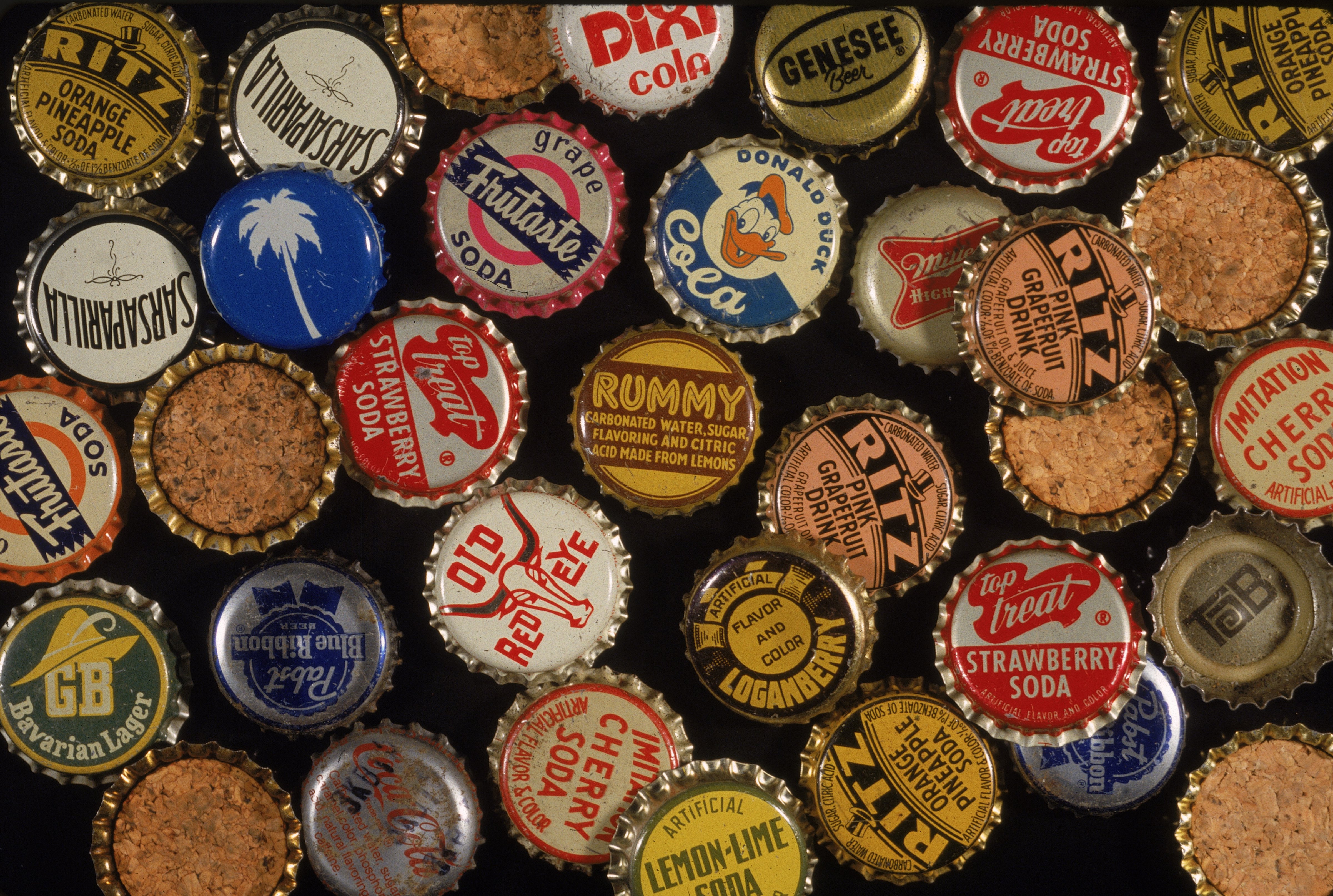 Assorted Antique Bottle Caps