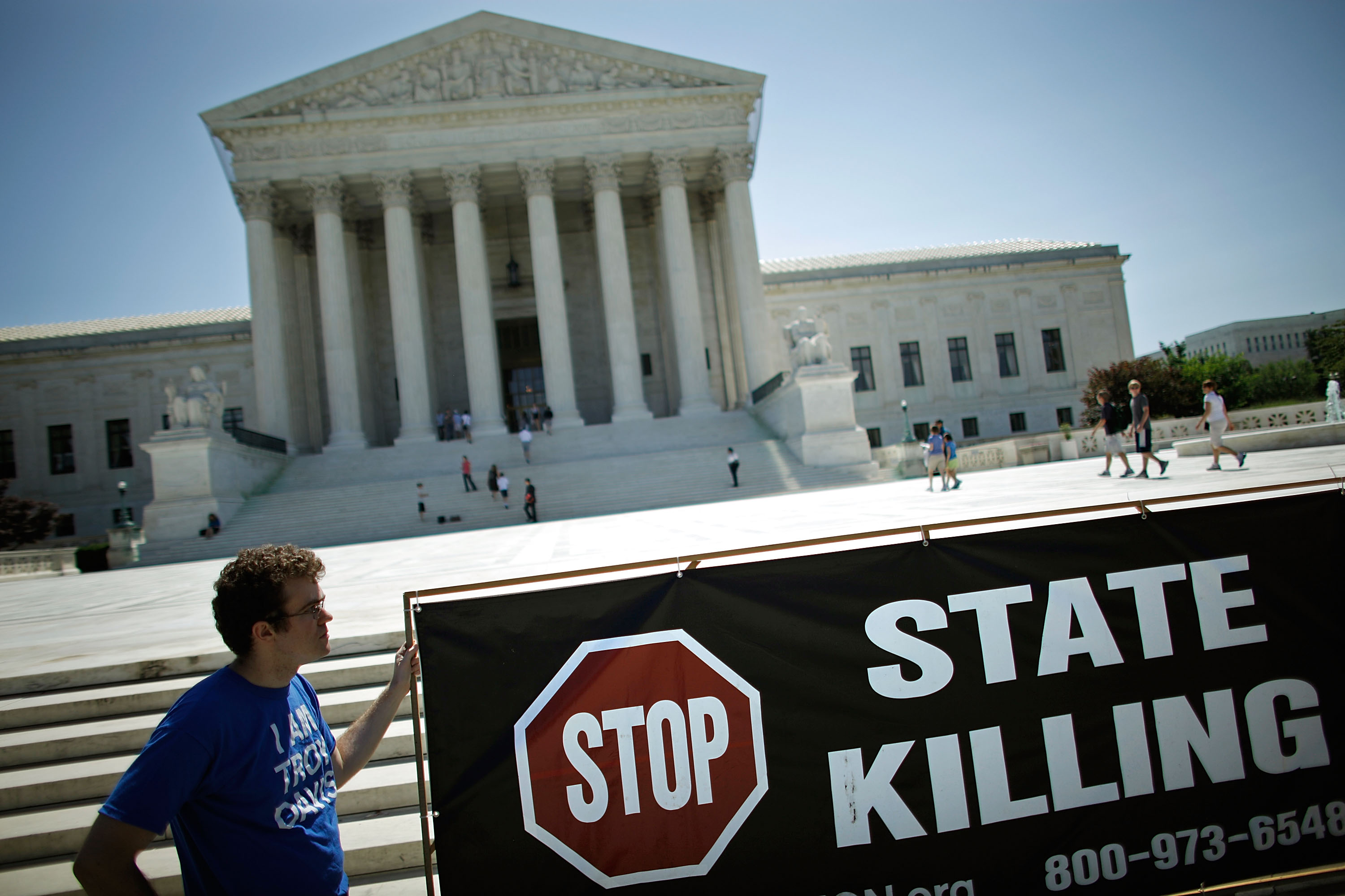Anti-Death Penalty Activists Hold Fast And Vigil Outside Supreme Court