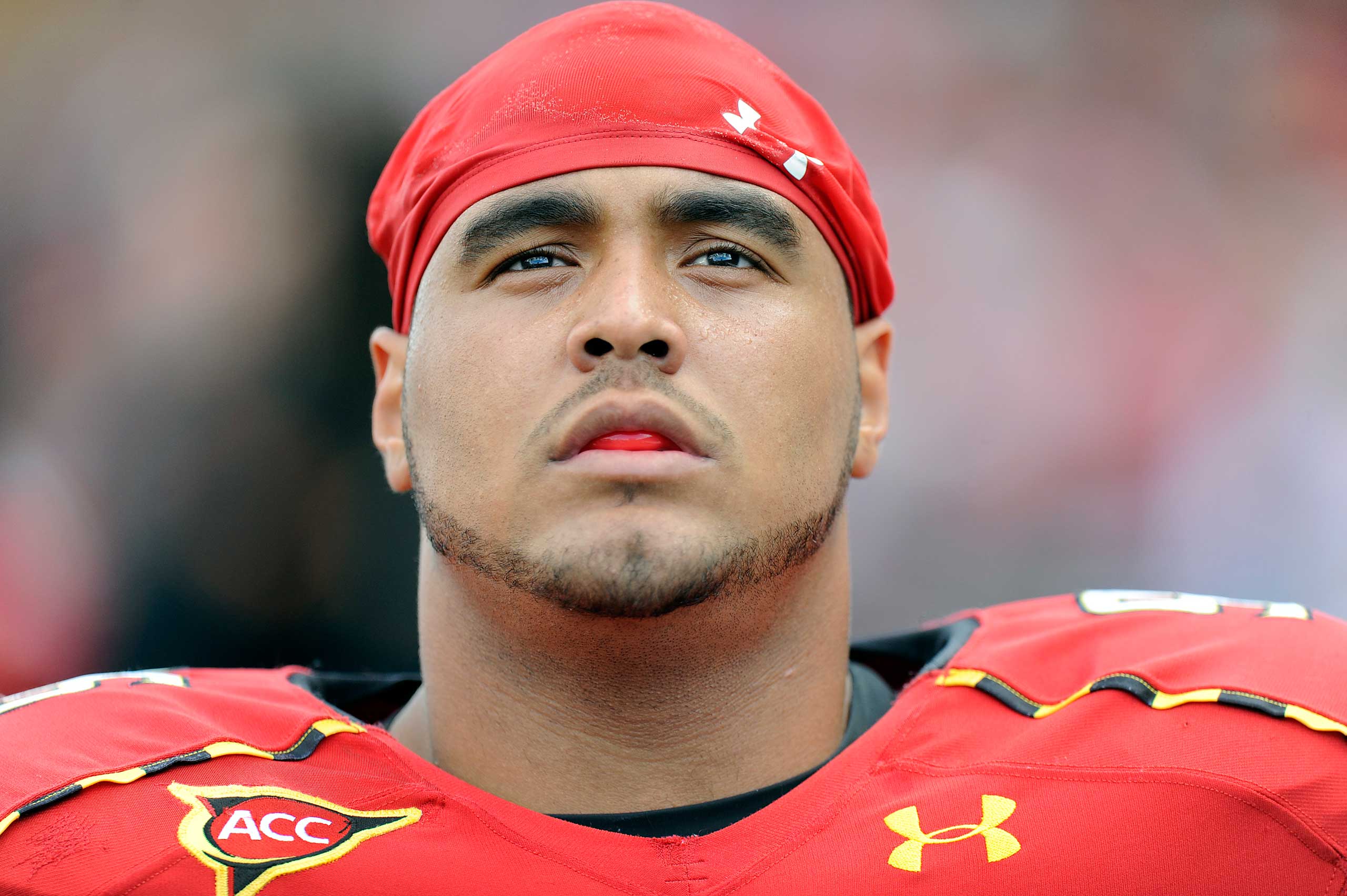 A.J. Francis playing for the  Maryland Terrapins in 2012. (G Fiume—Getty Images)