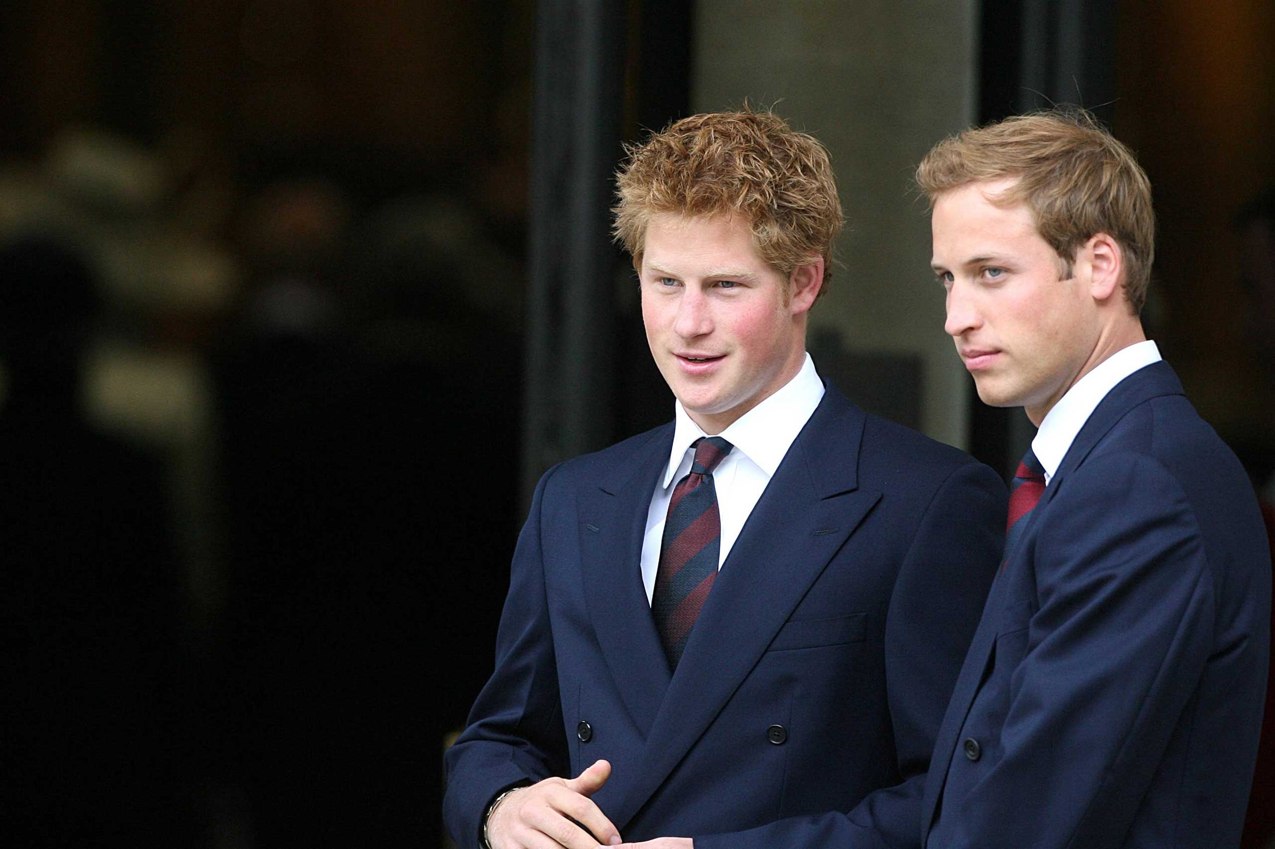 THE PRINCES, WILLIAM AND HARRY: The elder William (R) is being groomed to become King of England. Harry, meanwhile, has made headlines for being caught with marijuana and wearing a Nazi uniform.