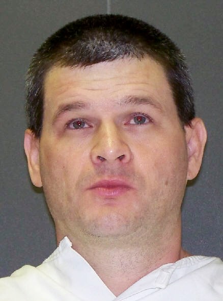 Kent Sprouse, 42, is scheduled for lethal injection on April 9, 2015, for killing a police officer and another man outside a gas station convenience store about 20 miles south of Dallas. (AP)