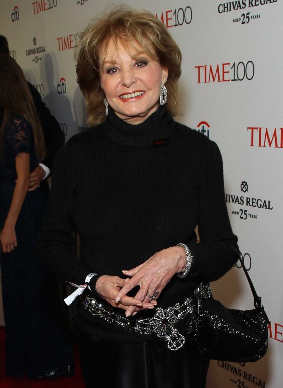 Barbara Walters attends the TIME 100 Gala at Lincoln Center in New York City on Apr. 21, 2015.