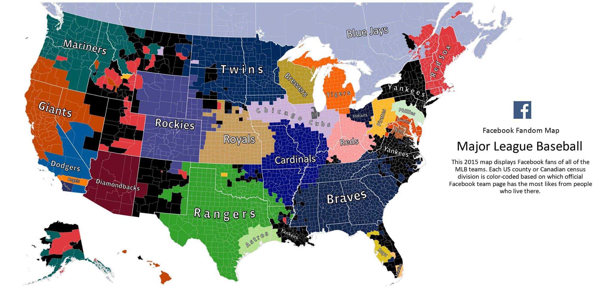 MLB Opening Day 8 Map Gives You An Idea of Support Before ...