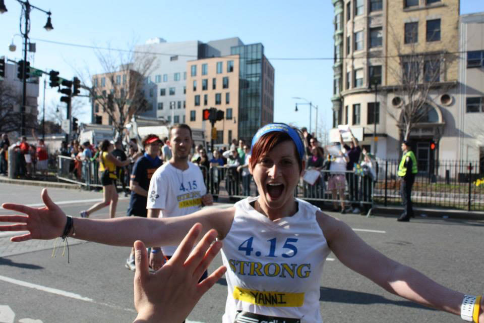 The author at the 2014 Boston Marathon