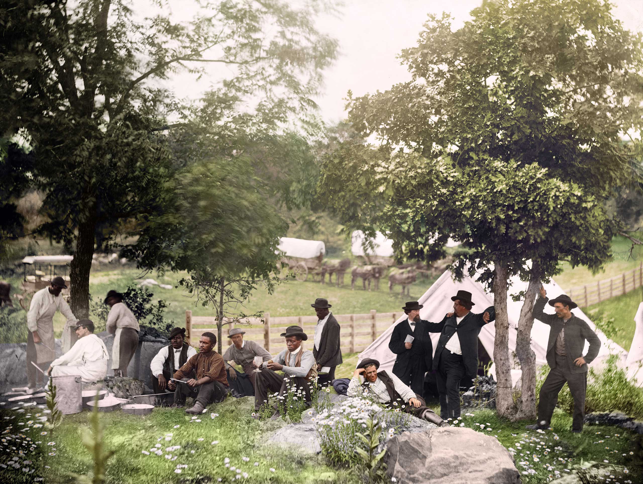 Camp of Captain [John J.] Hoff., in Gettysburg, Penn., July, 1865
