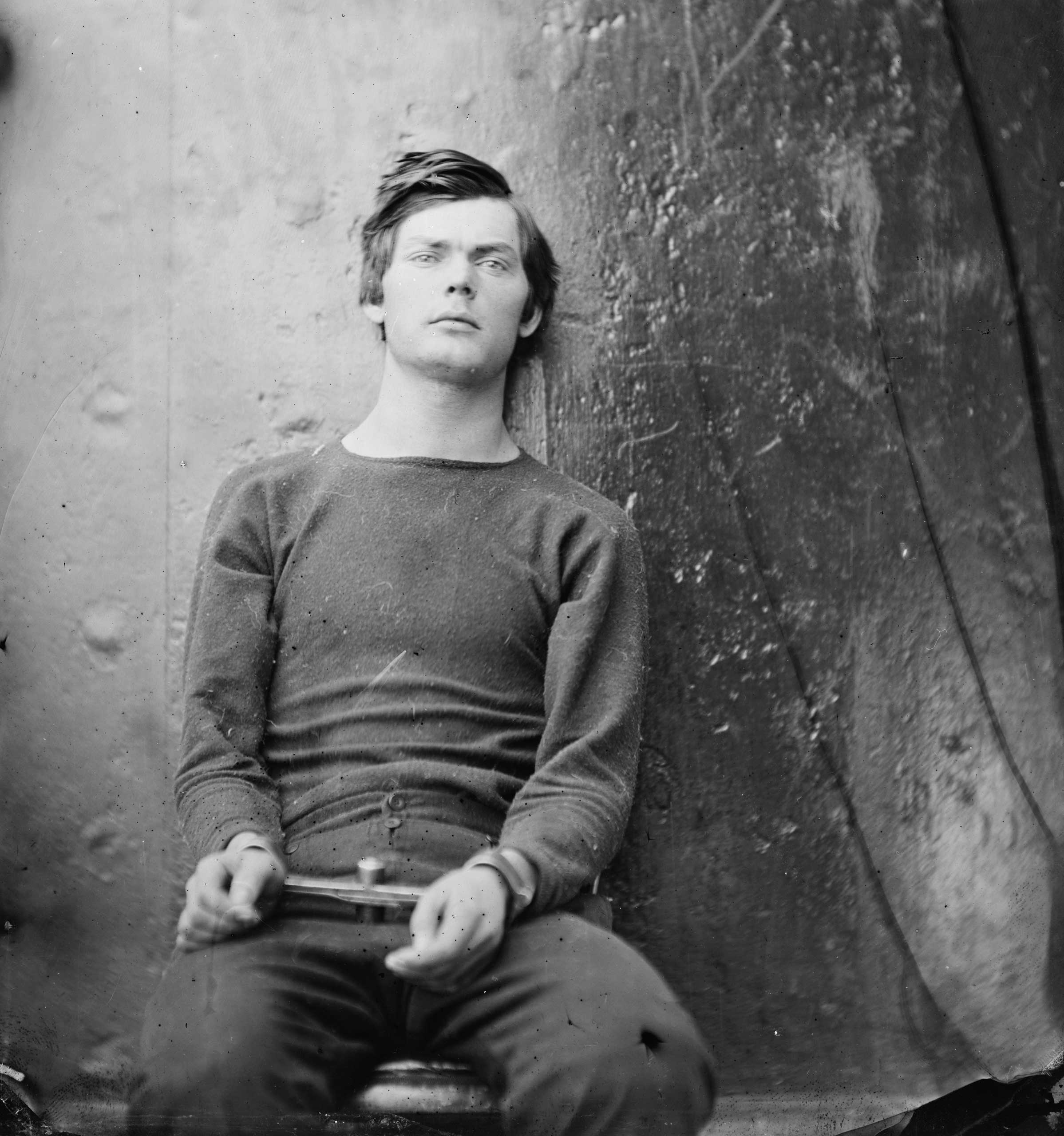 Lewis Payne, a conspirator in the assassination of President Lincoln, in the Washington Navy Yard, April-July 1865.