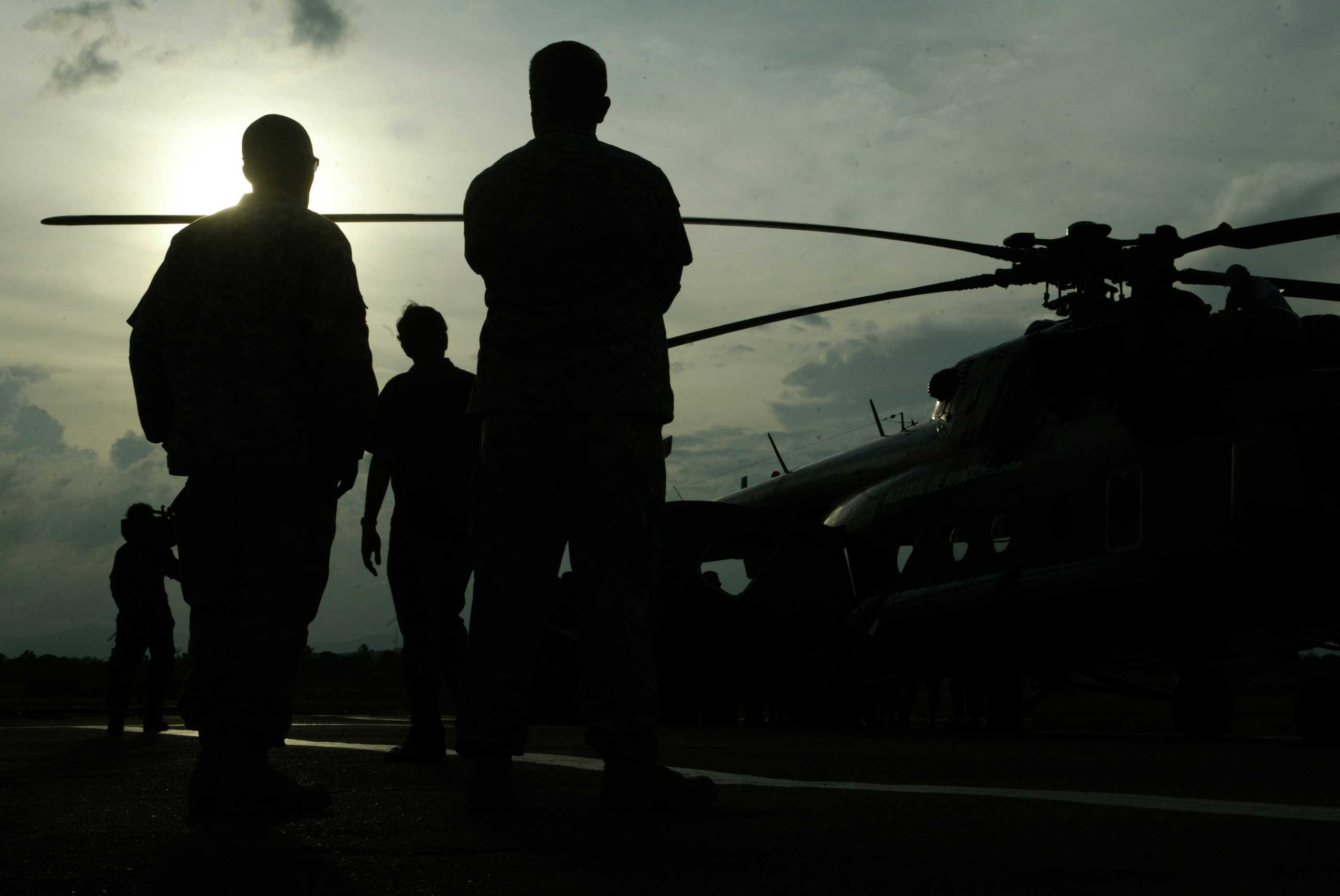 U.S. military trainers seen in Cucuta, Colombia in 2007. (Carlos Duran—Reuters)