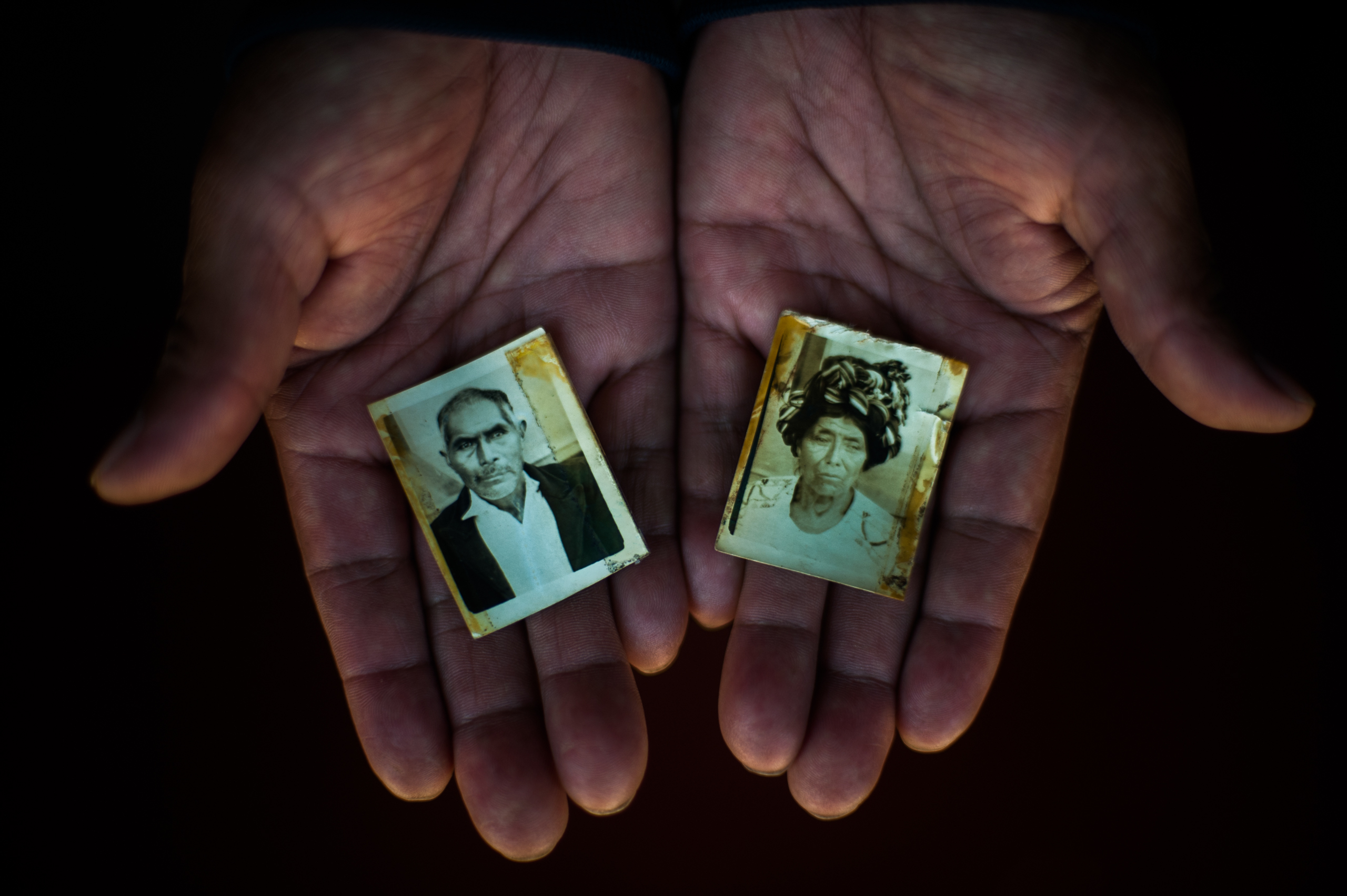 Baltazar Maton Terraza, 80, and Catarina de Paz, 78, husband and wife. She died in the Vicalamá mountain on August 22, 1982. He died in the Amajchel mountains on February 1988. Both were members of the CPR and died of starvation and cold.