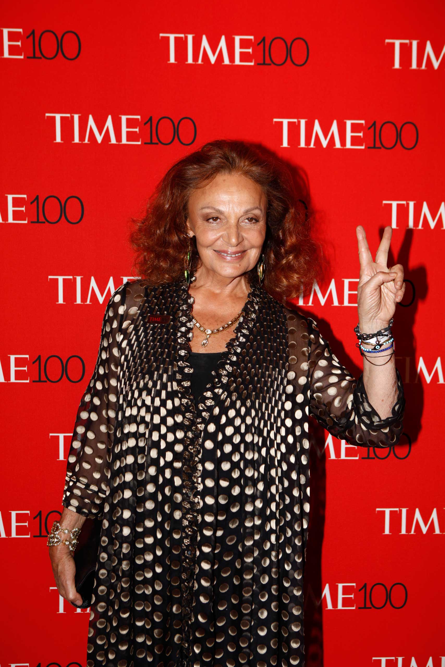 Diane Von Furstenberg attends the TIME 100 Gala at Lincoln Center in New York City on Apr. 21, 2015.