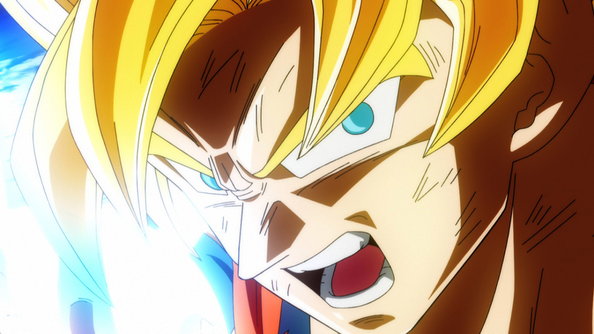 Goku goes Super Saiyan in Dragon Ball Z: Battle of Gods