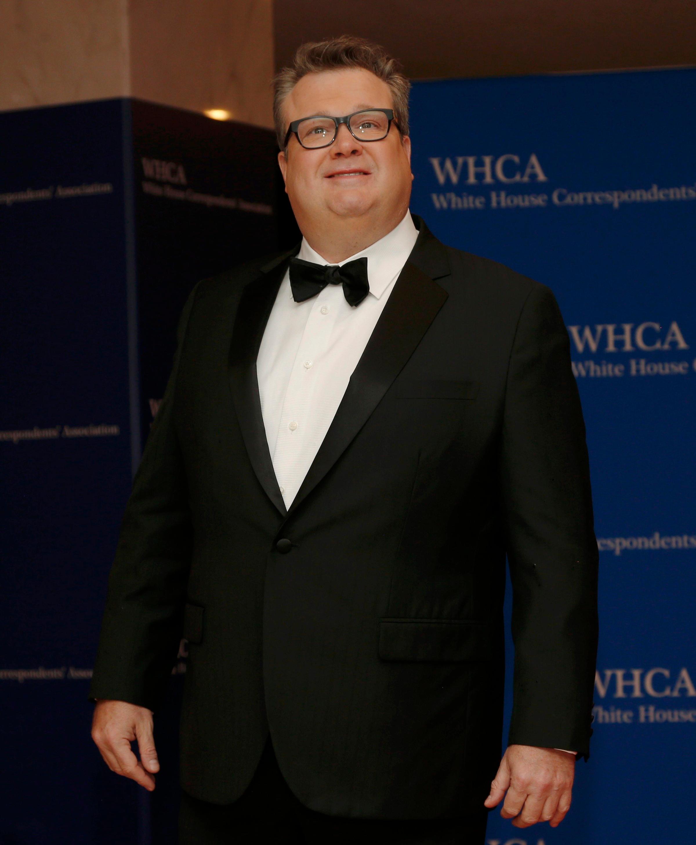 Actor Eric Stonestreet arrives for the annual White House Correspondents' Association dinner in Washington