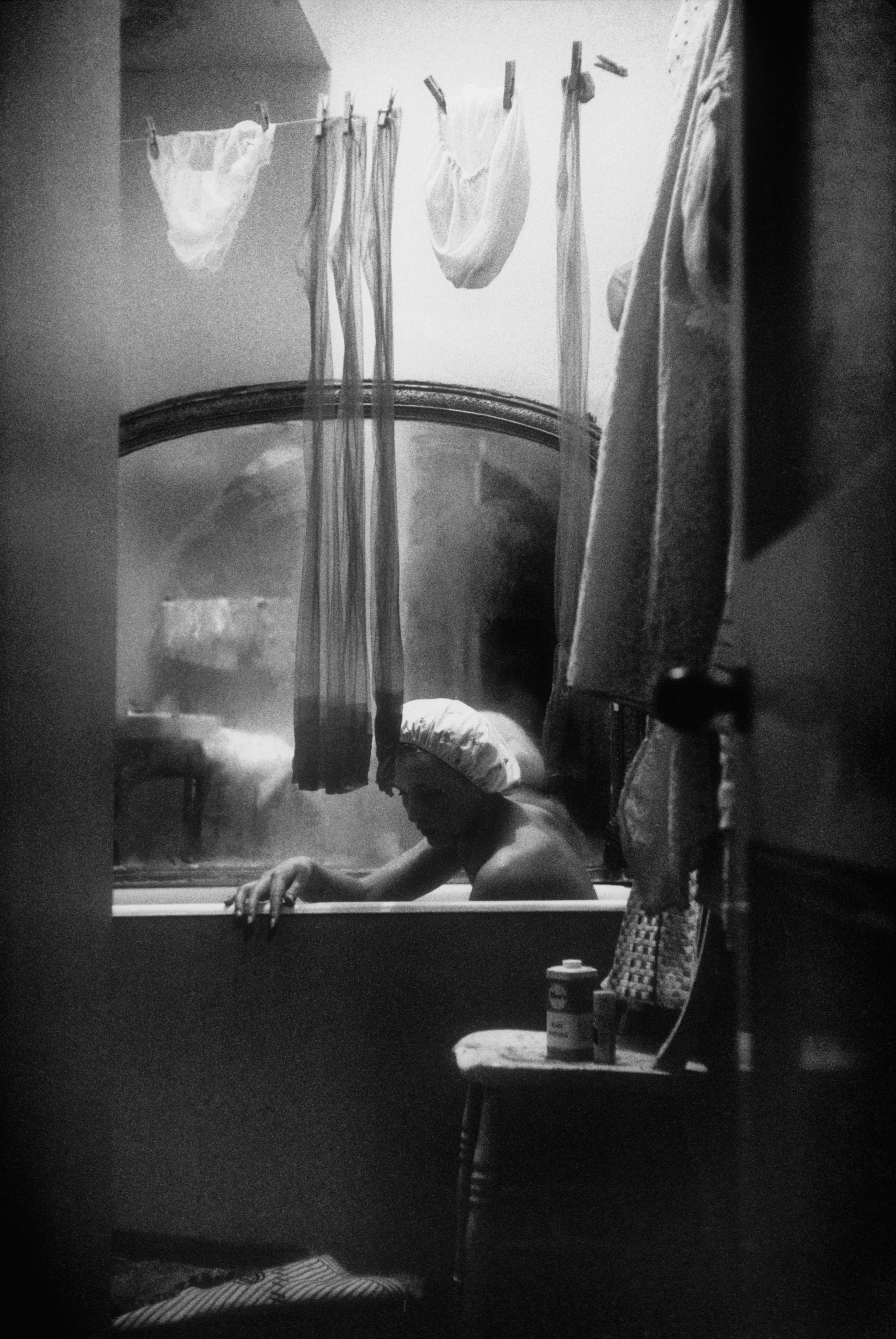 Bathroom,  from the essay   Three Girls in Search of a Fourth,   Knightsbridge,  London,  1961.