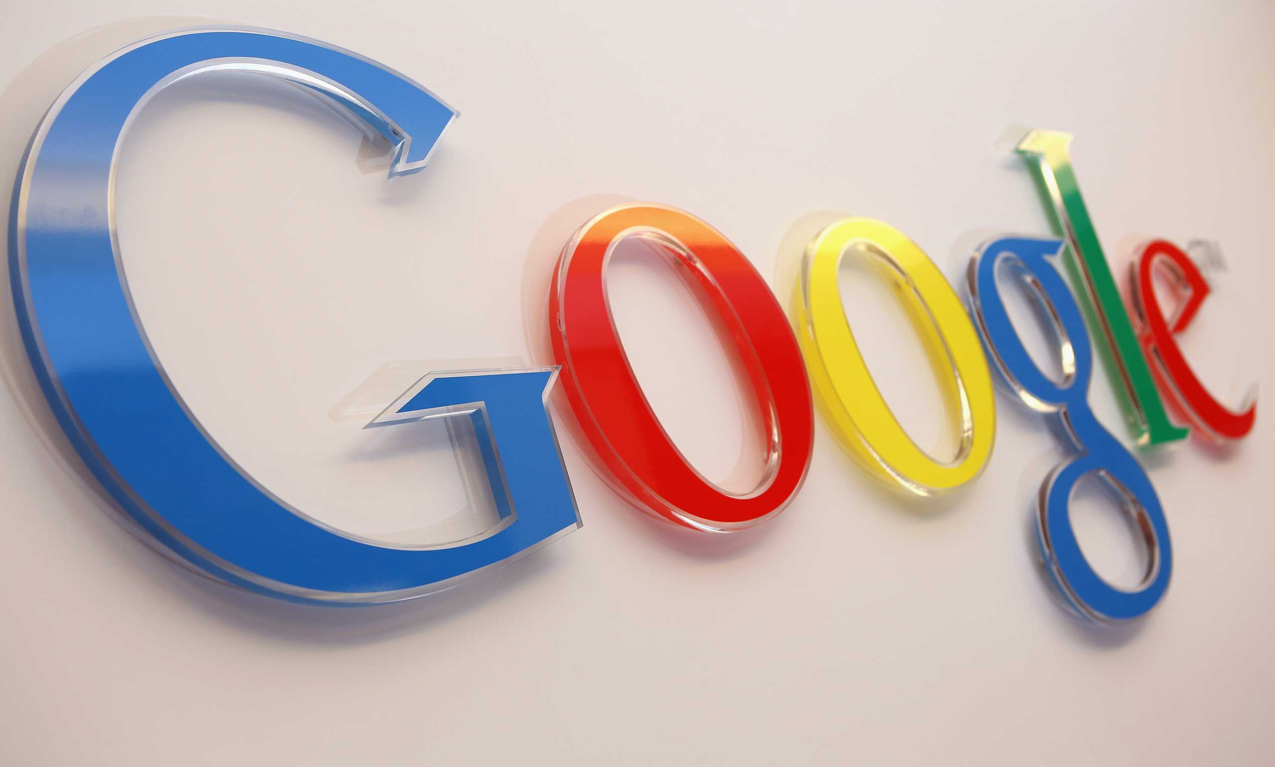 The Google logo is seen inside the company's offices in Berlin on Mar. 23, 2015. (Adam Berry—Getty Images)