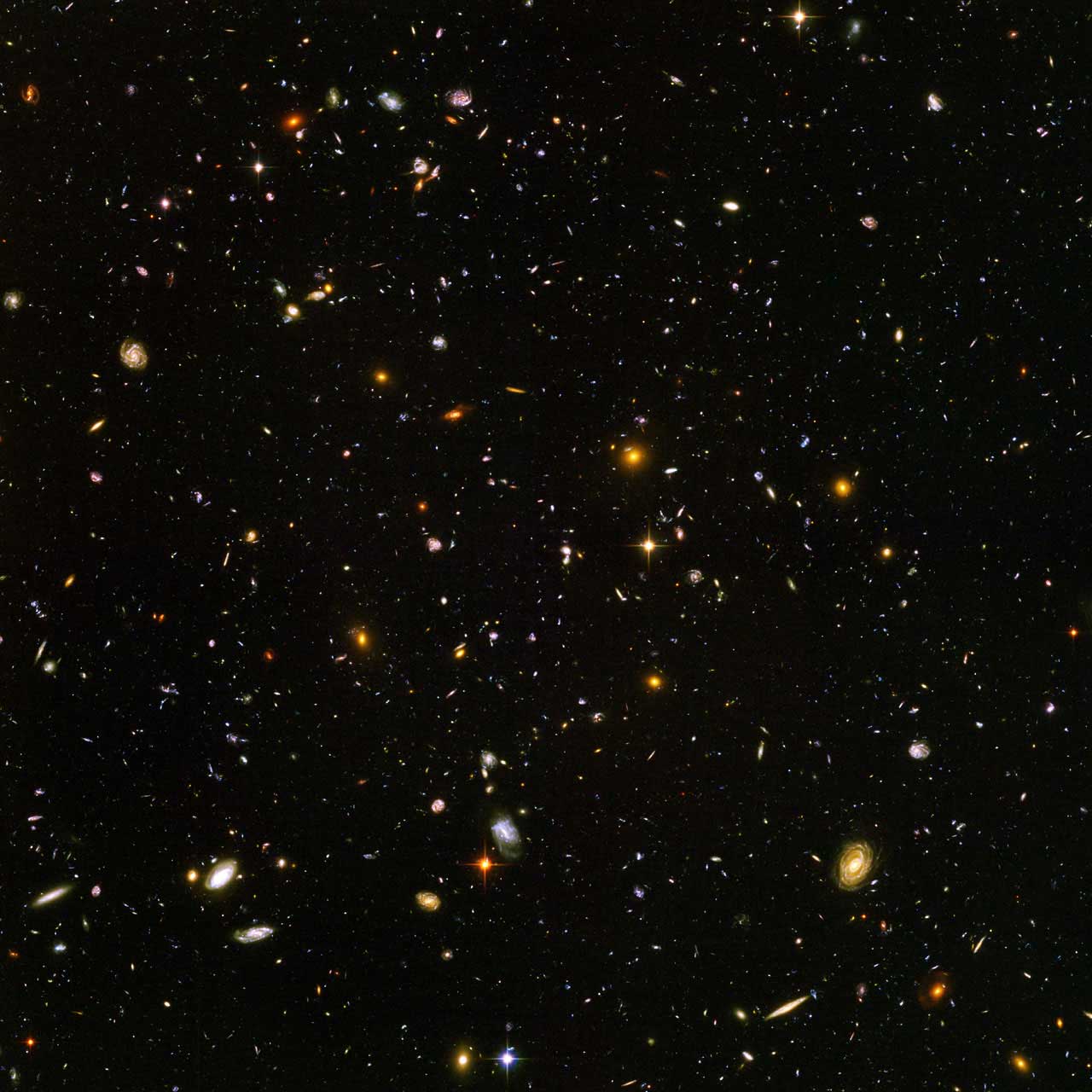 Hubble Captures Galaxies Galore, 2004; The amazing Hubble Space Telescope, through a deep core sampling technique, captured a view of nearly 10,000 galaxies.