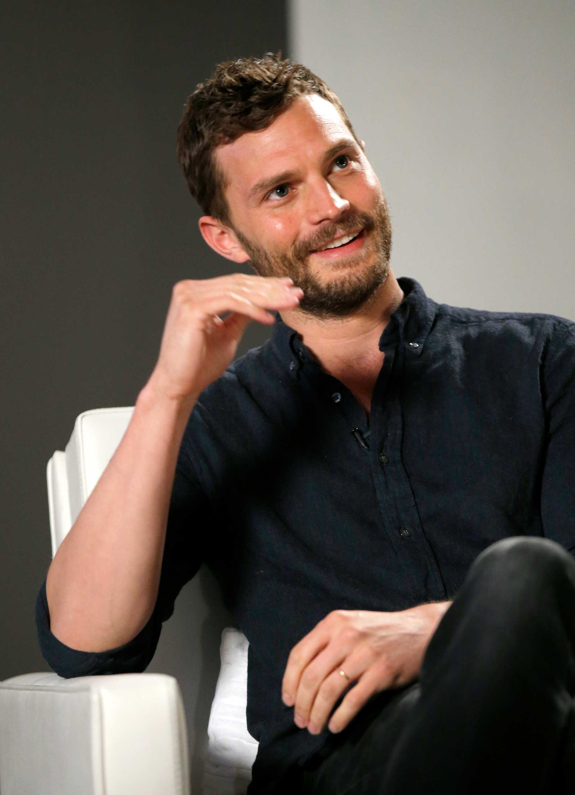 Actor Jamie Dornan speaks during Variety Studio Actors on Actors presented by Autograph Collection Hotels on March 29, 2015 in Los Angeles. (Joe Scarnici—Getty Images)